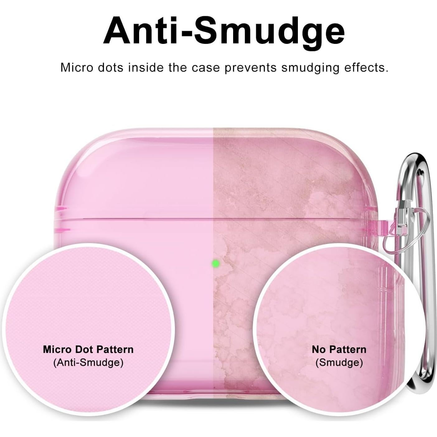 Funda Clara para Airpods 4 LoeoeL Rosa Claro TPU