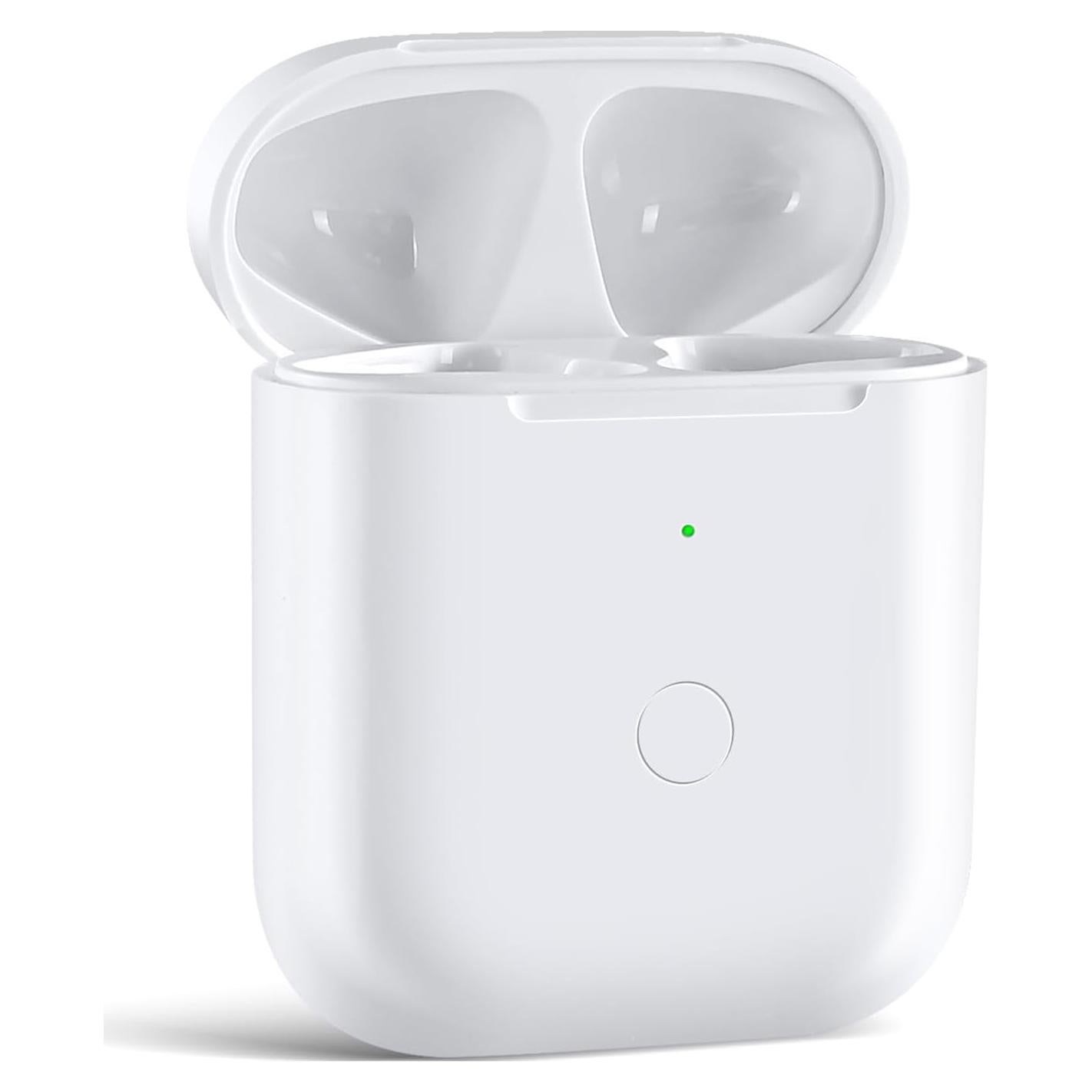 Funda de Carga Inalámbrica TRLYKD para AirPods 1 y 2 Blanca