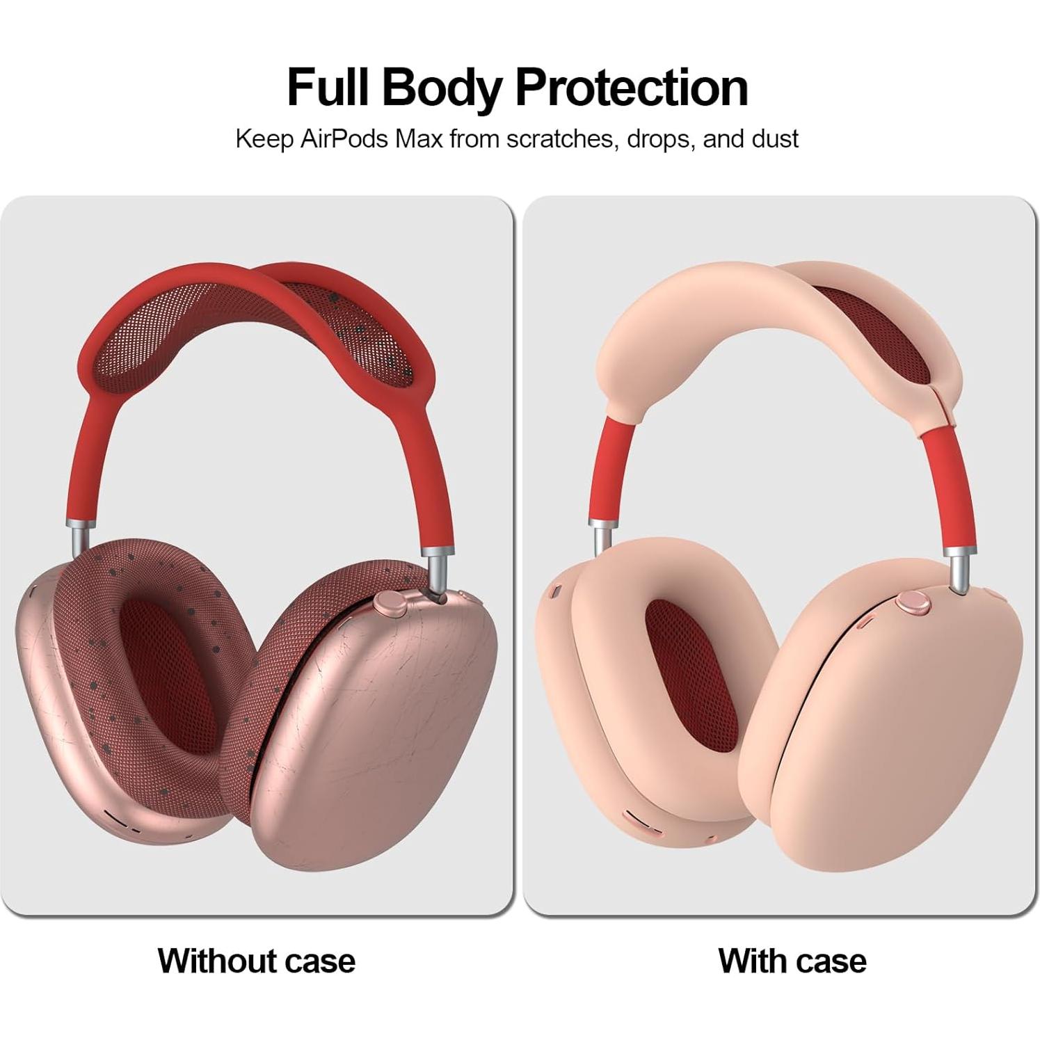 Funda de Silicona Meliya para Auriculares AirPods Max Rosa