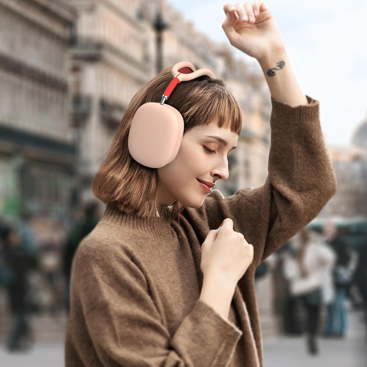 Funda de Silicona Meliya para Auriculares AirPods Max Rosa