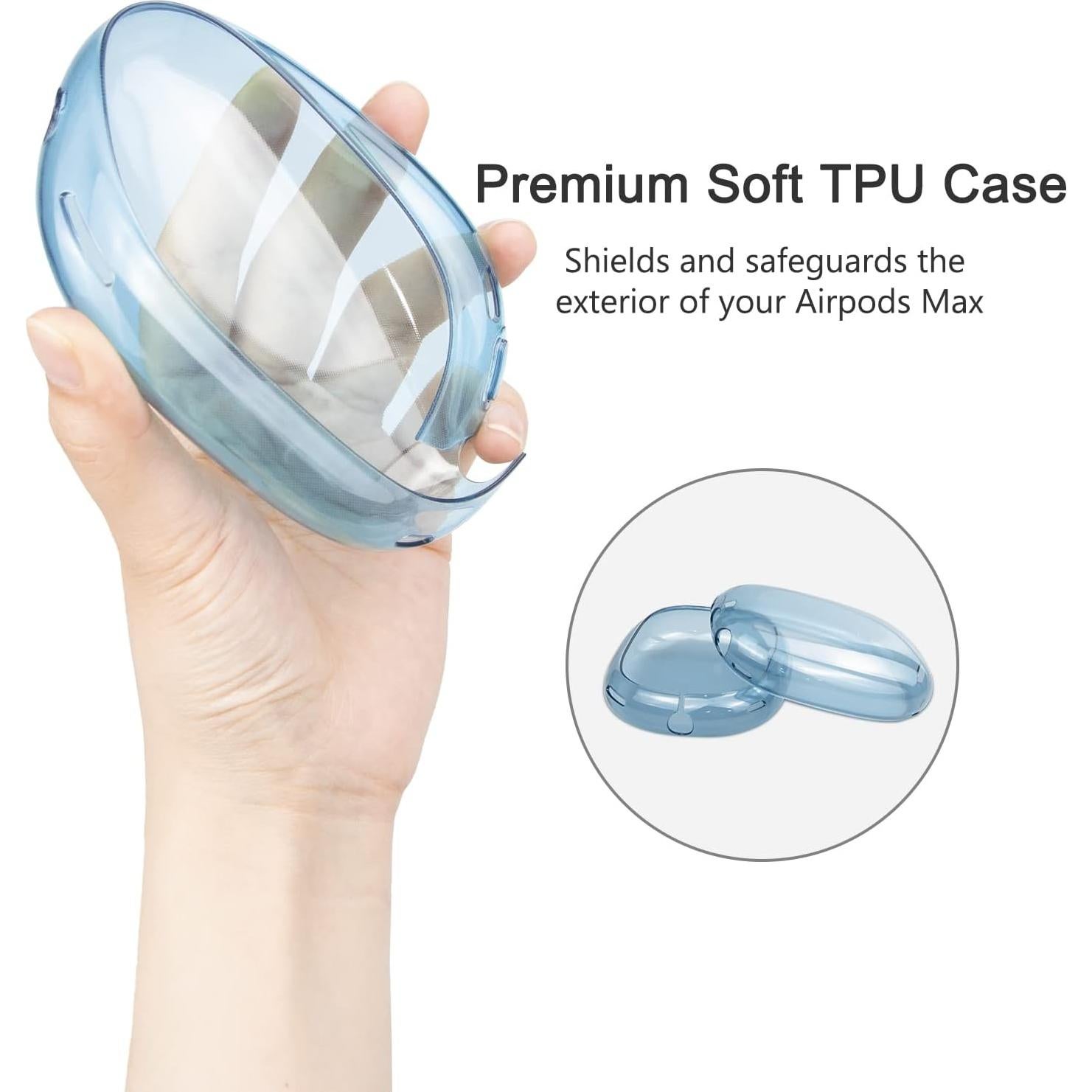 Kit de Protección SOULWIT para AirPods Max - Funda TPU y Silicona