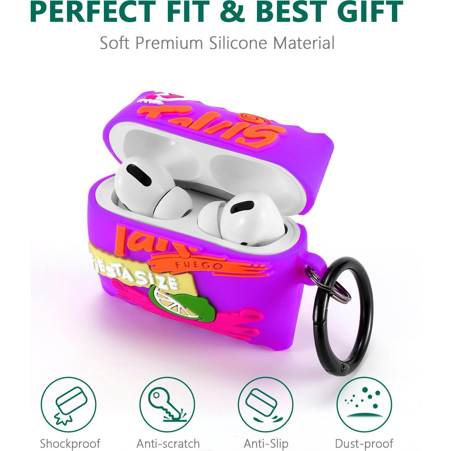 [2Pack] Gedicht for Airpods Pro Case, Funny 3D Cartoon Candy Energy Bottle Design Silicone Soft Cases for Airpods Pro Case 1st Gen, with Keychain Kids Women Men for Airpods Pro 2019 Case