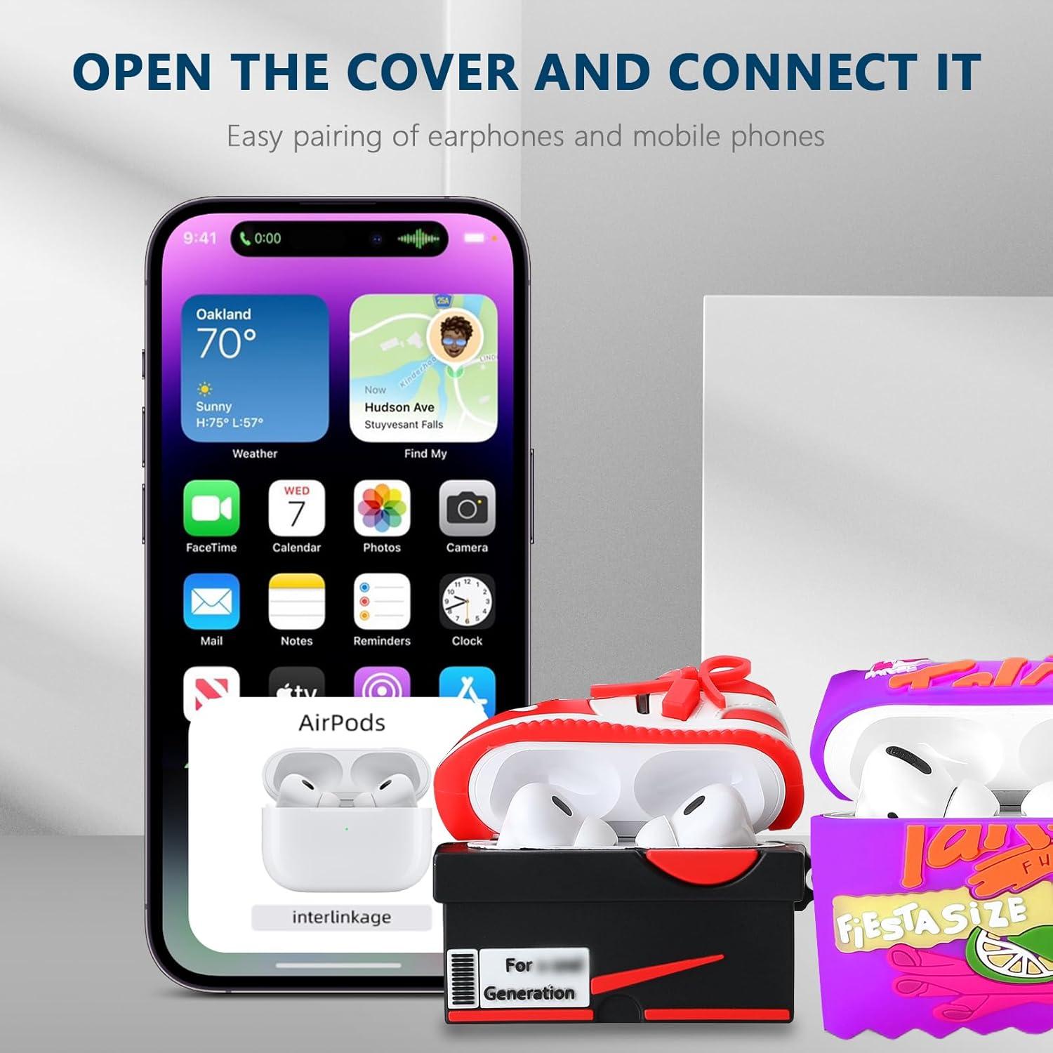 [2Pack] Gedicht for Airpods Pro Case, Funny 3D Cartoon Candy Energy Bottle Design Silicone Soft Cases for Airpods Pro Case 1st Gen, with Keychain Kids Women Men for Airpods Pro 2019 Case