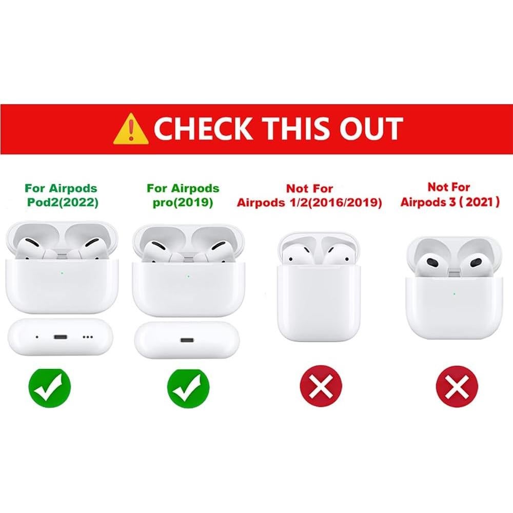 Funda de Silicona XMBYGY para AirPods Pro 1/2 + Kit Limpiador