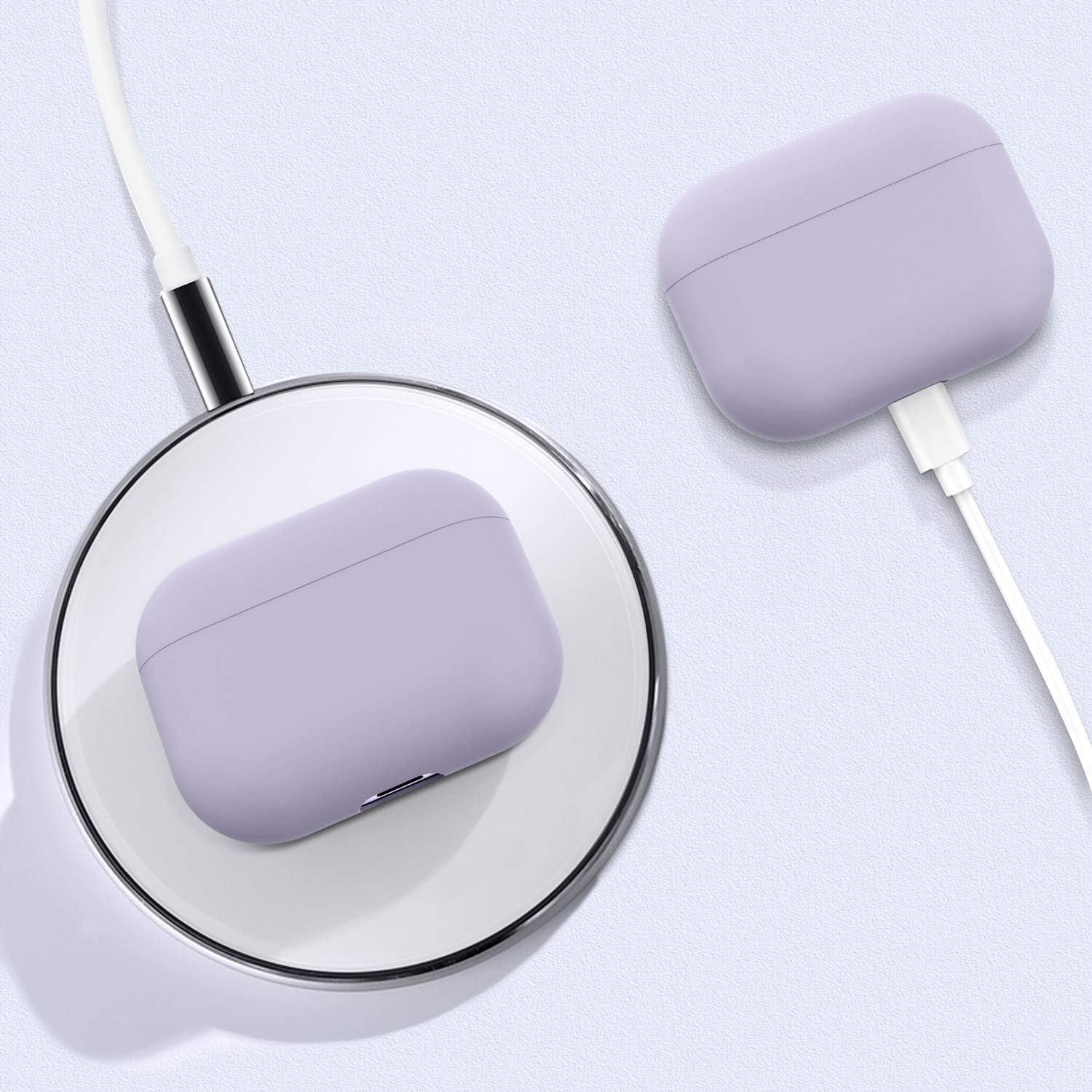 Funda de Silicona ZLZB para AirPods Pro - Protección Completa Púrpura
