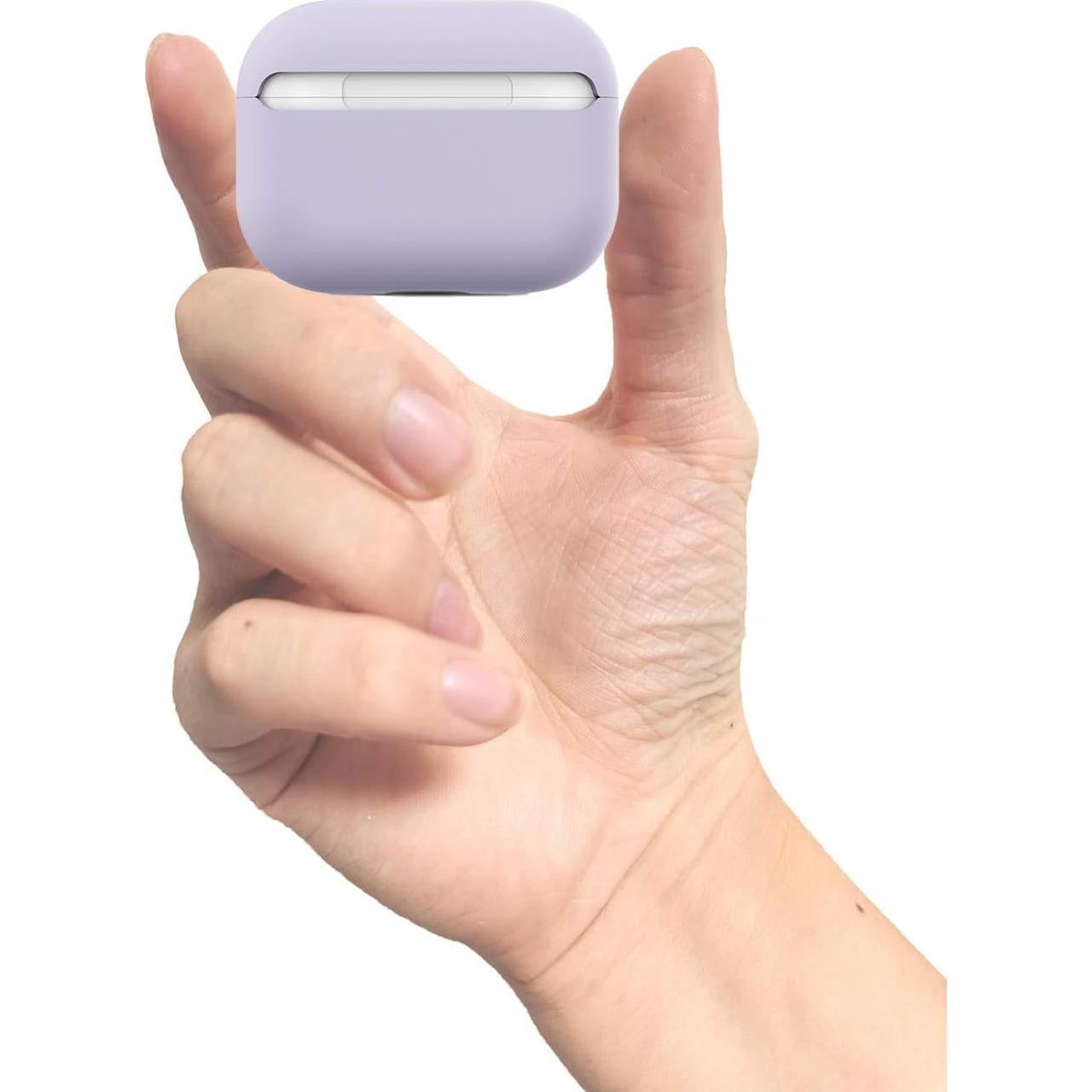 Funda de Silicona ZLZB para AirPods Pro - Protección Completa Púrpura