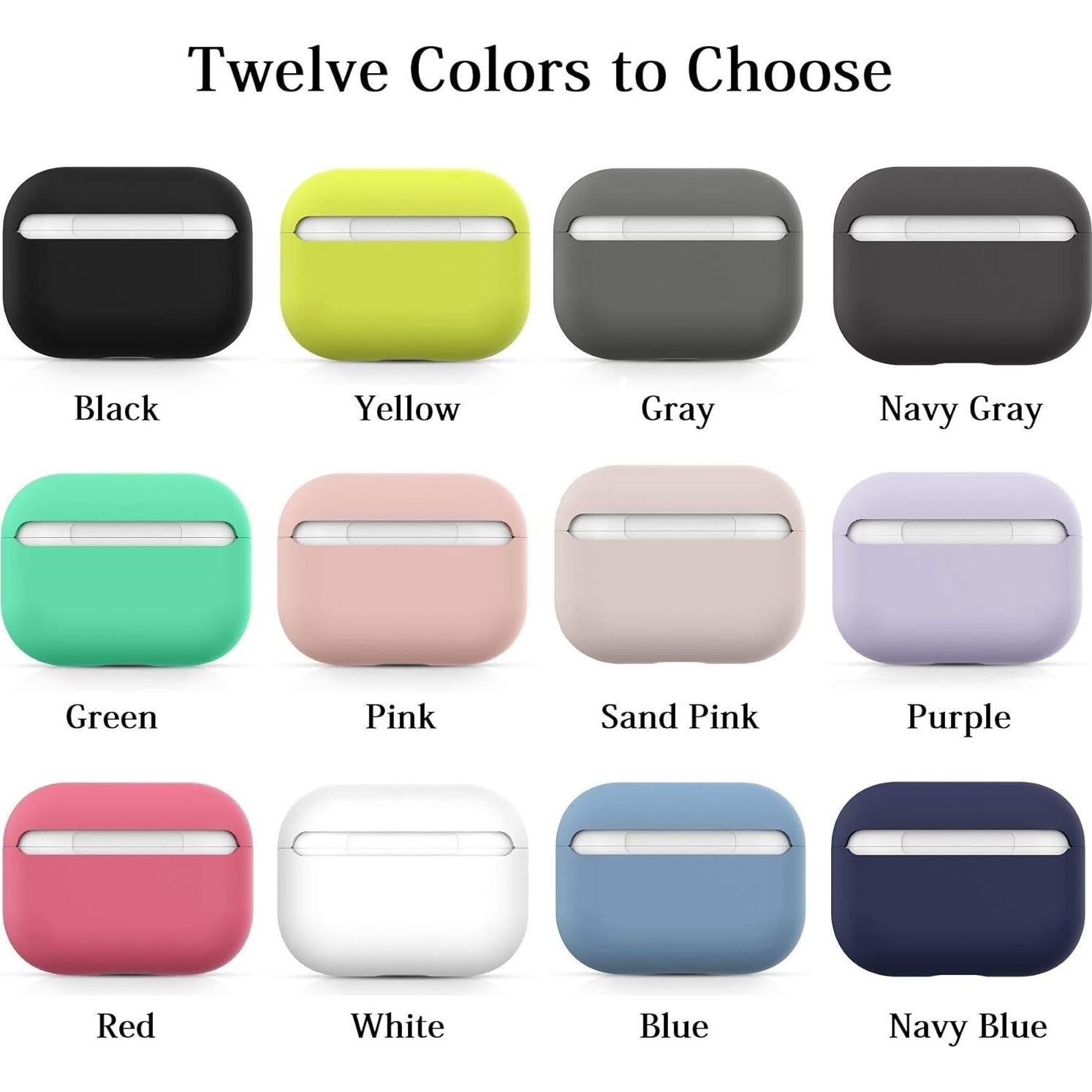 Funda de Silicona ZLZB para AirPods Pro - Protección Completa Púrpura