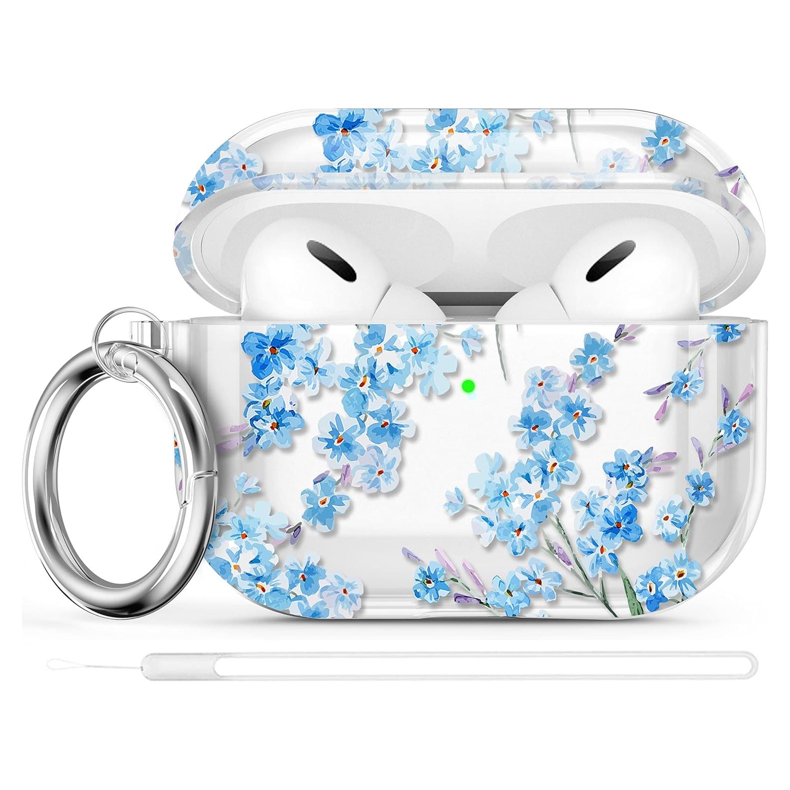 Funda Maxjoy para AirPods Pro 2 - Floral, A Prueba de Golpes