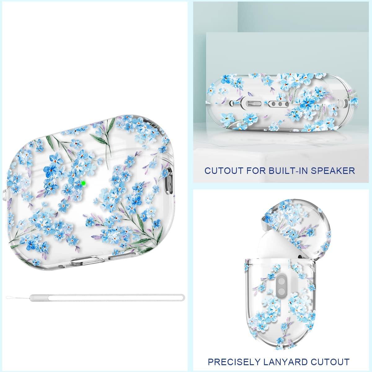 Funda Maxjoy para AirPods Pro 2 - Floral, A Prueba de Golpes