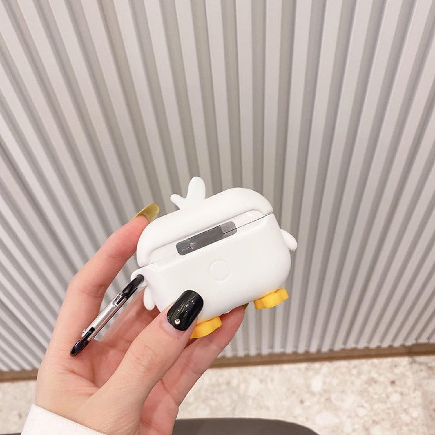 Funda de Silicona 3D Pato LiWerlly para AirPods Pro 2022/2023