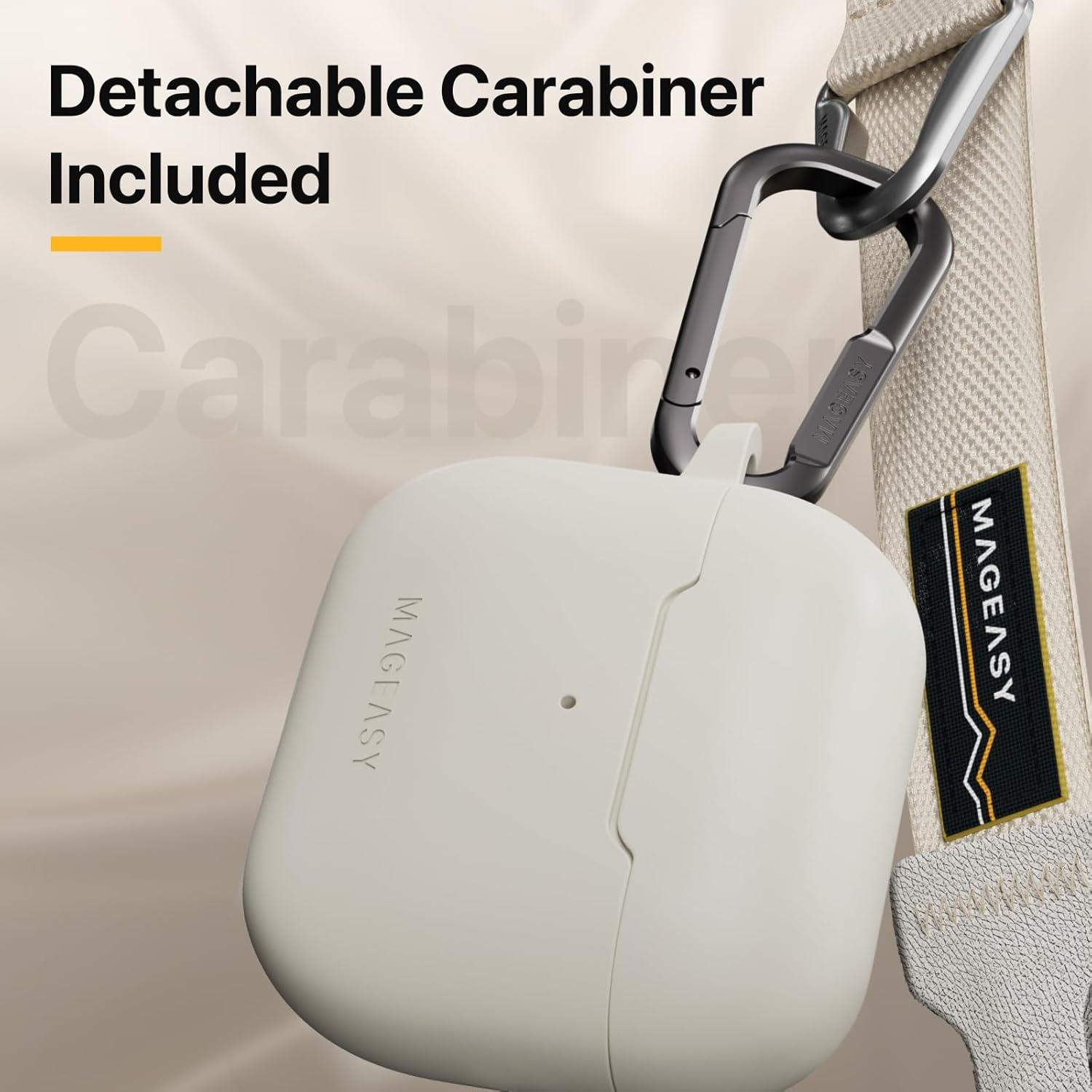 Funda Protectora MAGEASY para AirPods 4 - Rosa Shell