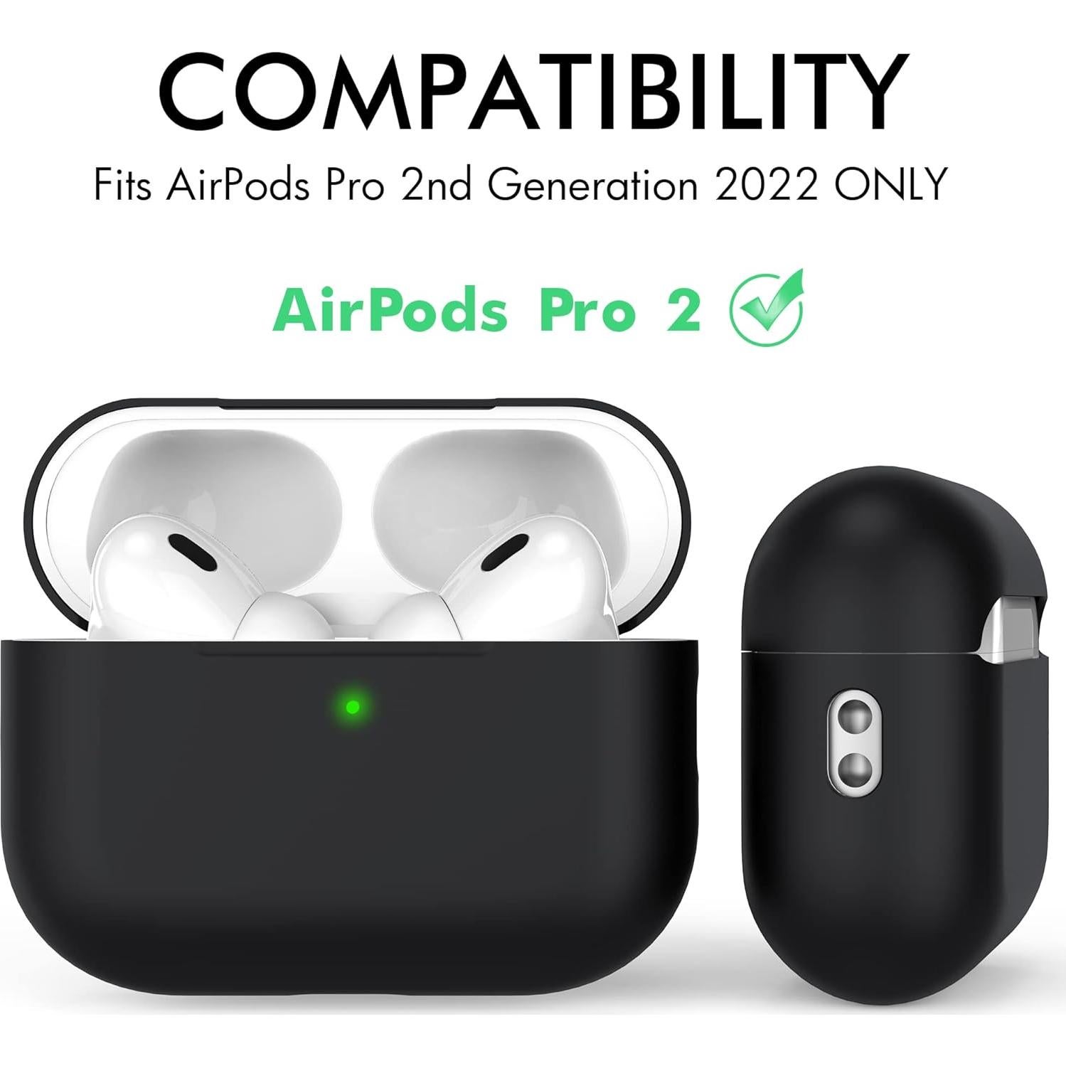 Funda de Silicona NIUTRENDZ para AirPods Pro 2 2022 - Negro