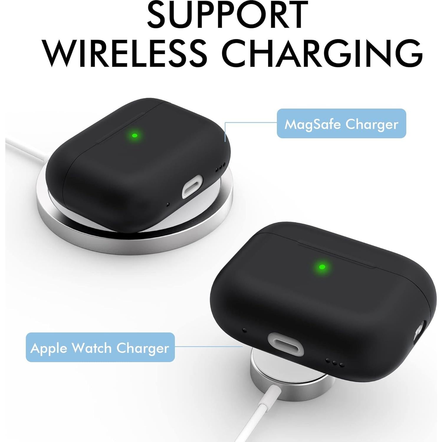 Funda de Silicona NIUTRENDZ para AirPods Pro 2 2022 - Negro