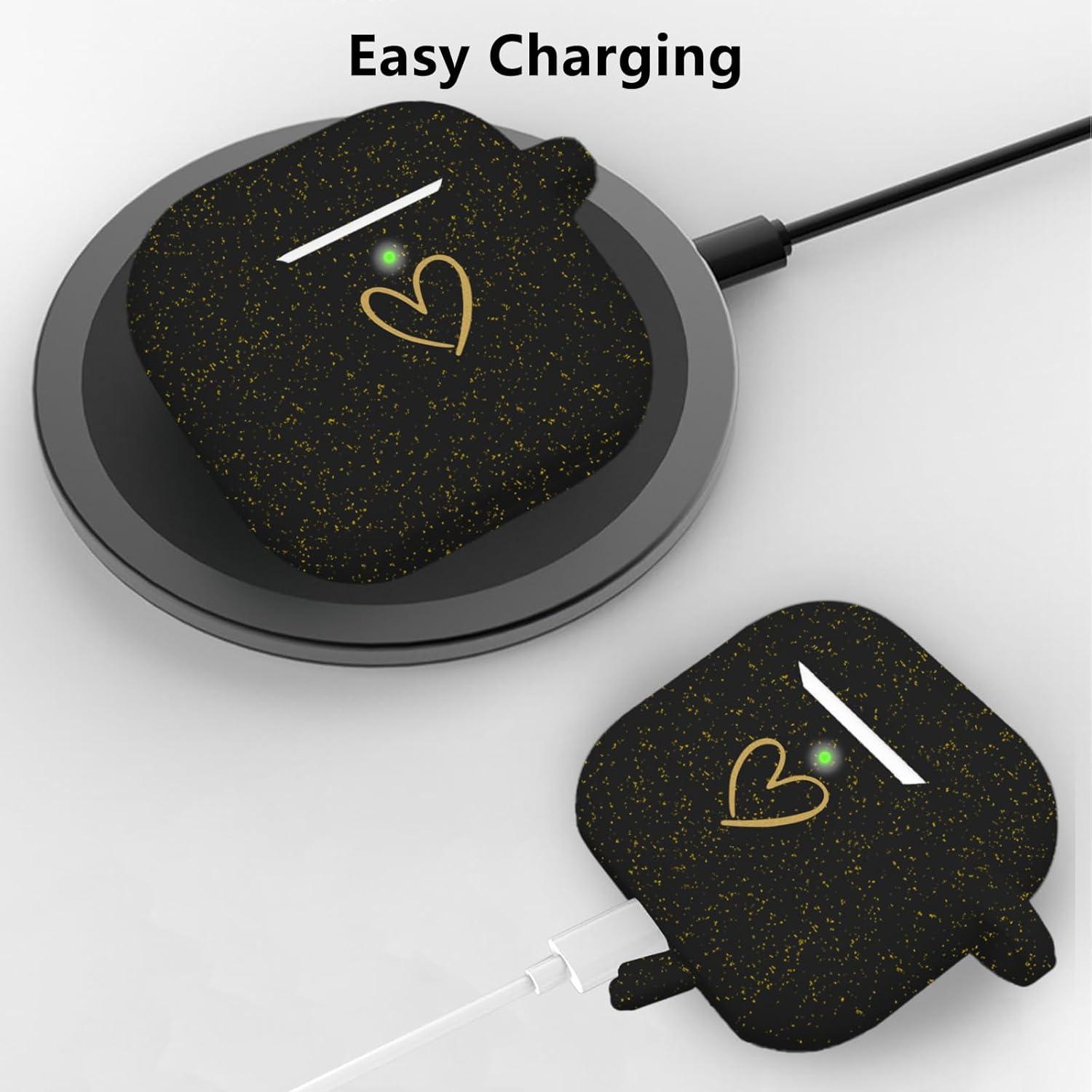 Funda de Silicona para AirPods 4 AIIEKZ con Llavero Mariposa