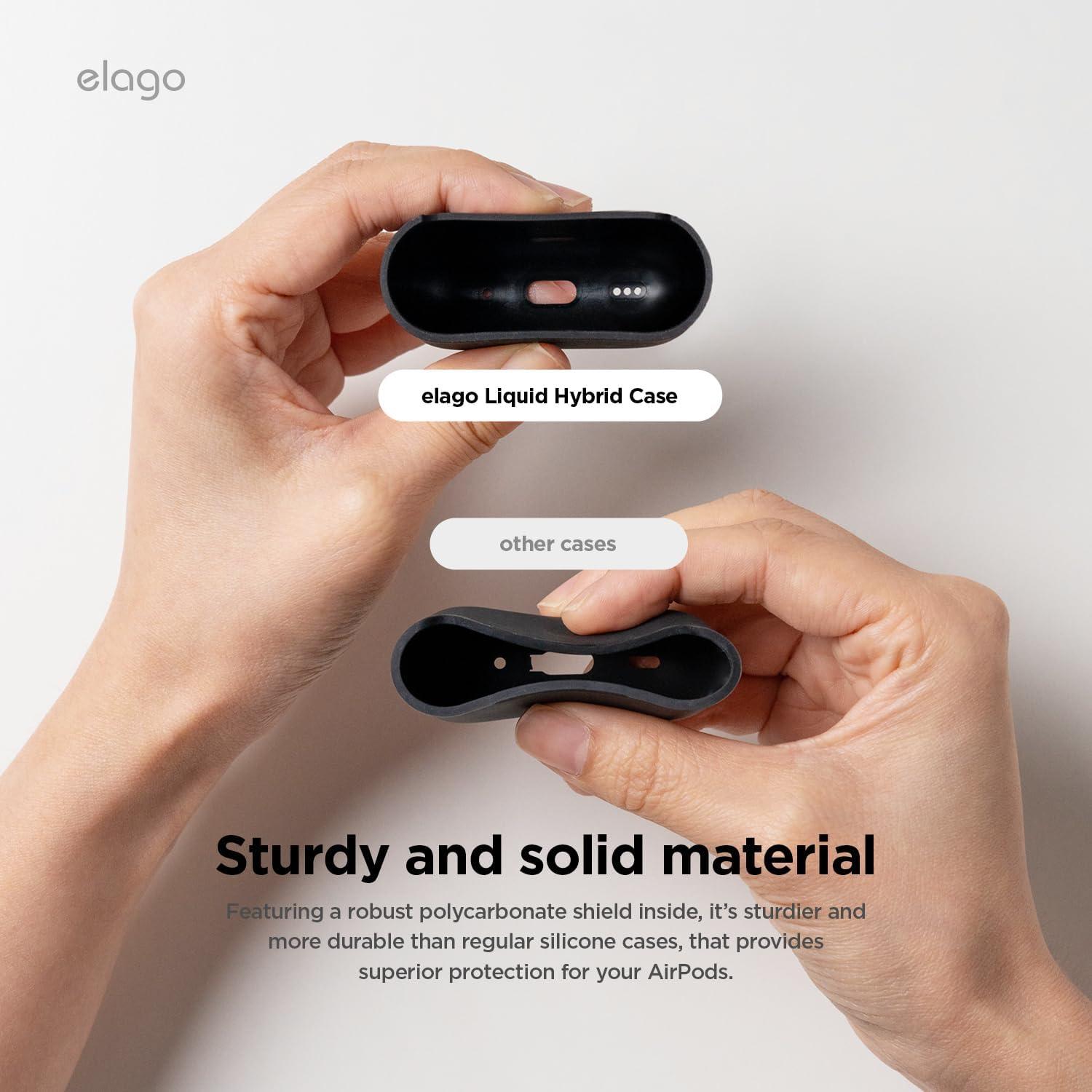Funda híbrida elago para AirPods 4ta generación - Negro