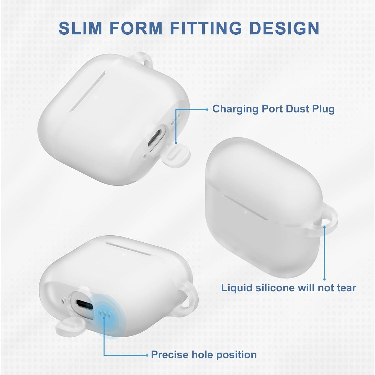 Funda de Silicona para AirPods 4 Vanjua con Kit de Limpieza