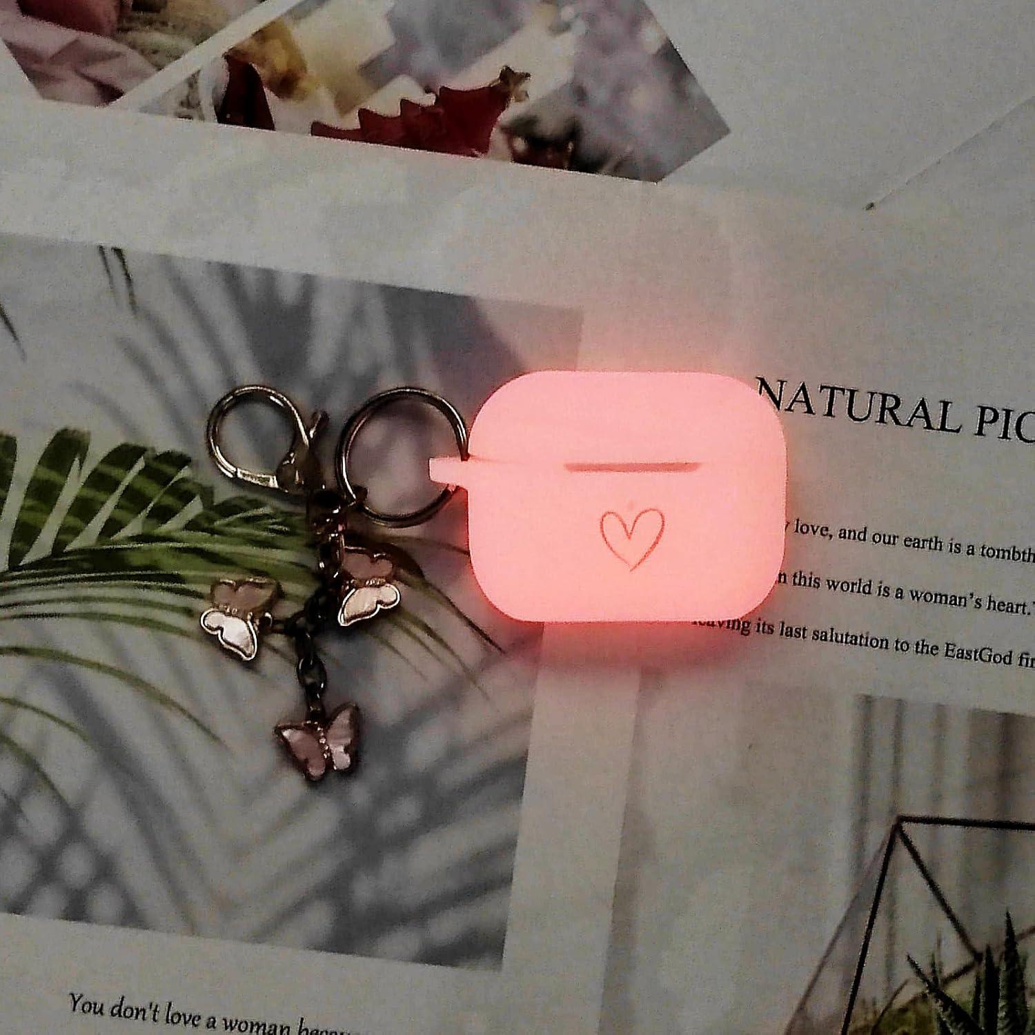 Funda de Silicona Rosa Brillante para AirPods Pro 2 AIIEKZ