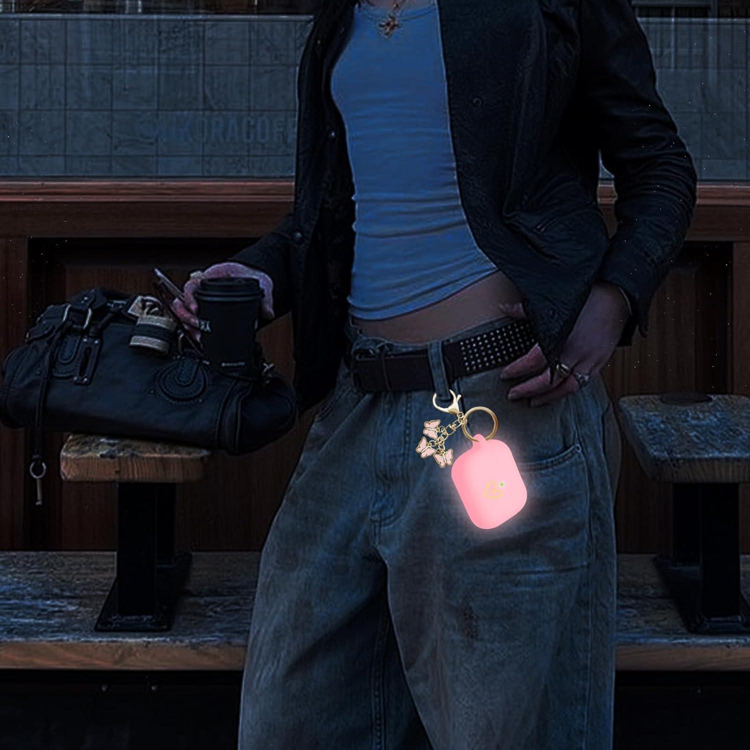 Funda de Silicona Rosa Brillante para AirPods Pro 2 AIIEKZ