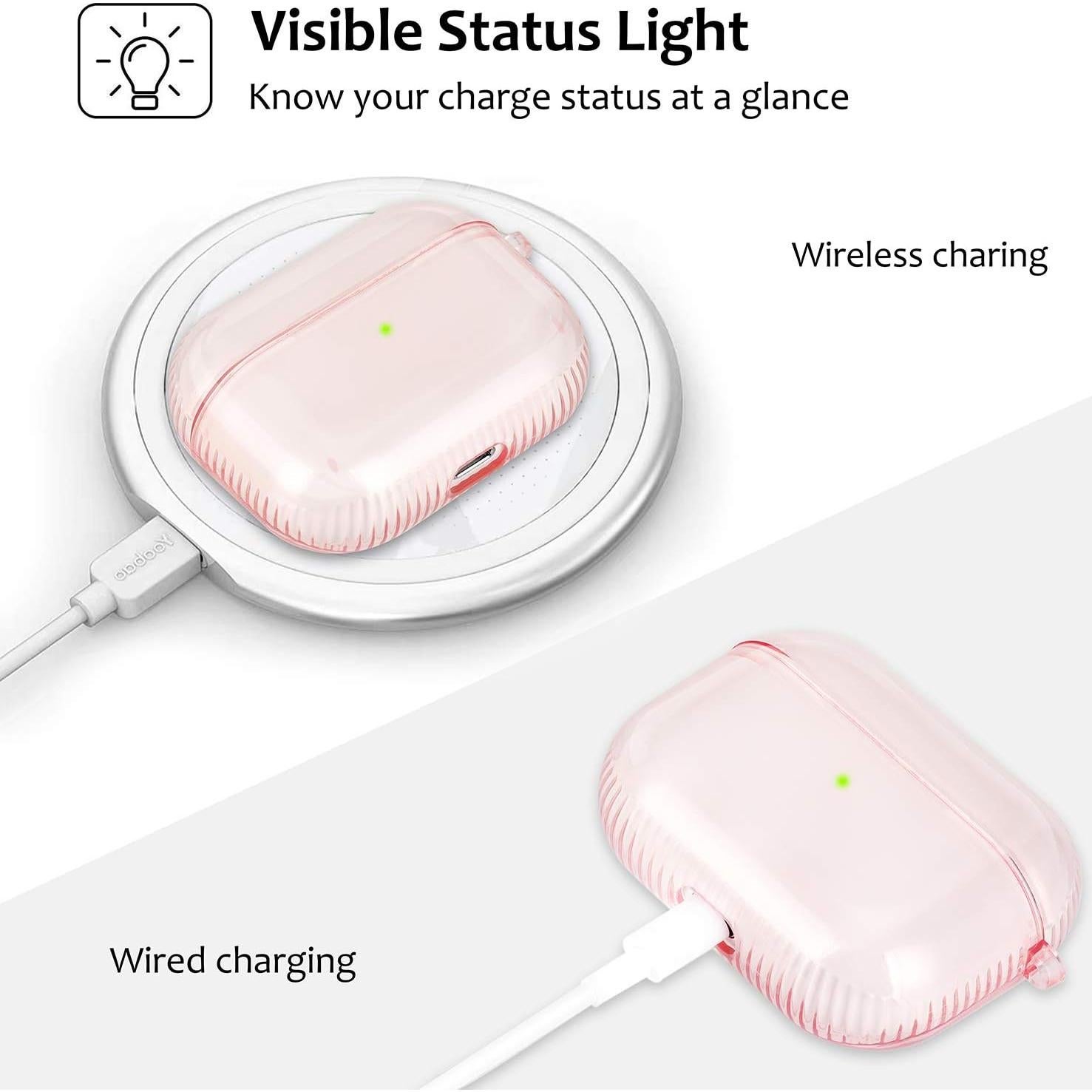 Funda Protectora KOREDA Rosa para AirPods Pro 1ª y 2ª Gen