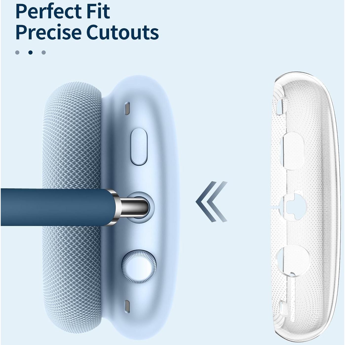 Funda Fintie Transparente para Auriculares AirPods Max TPU