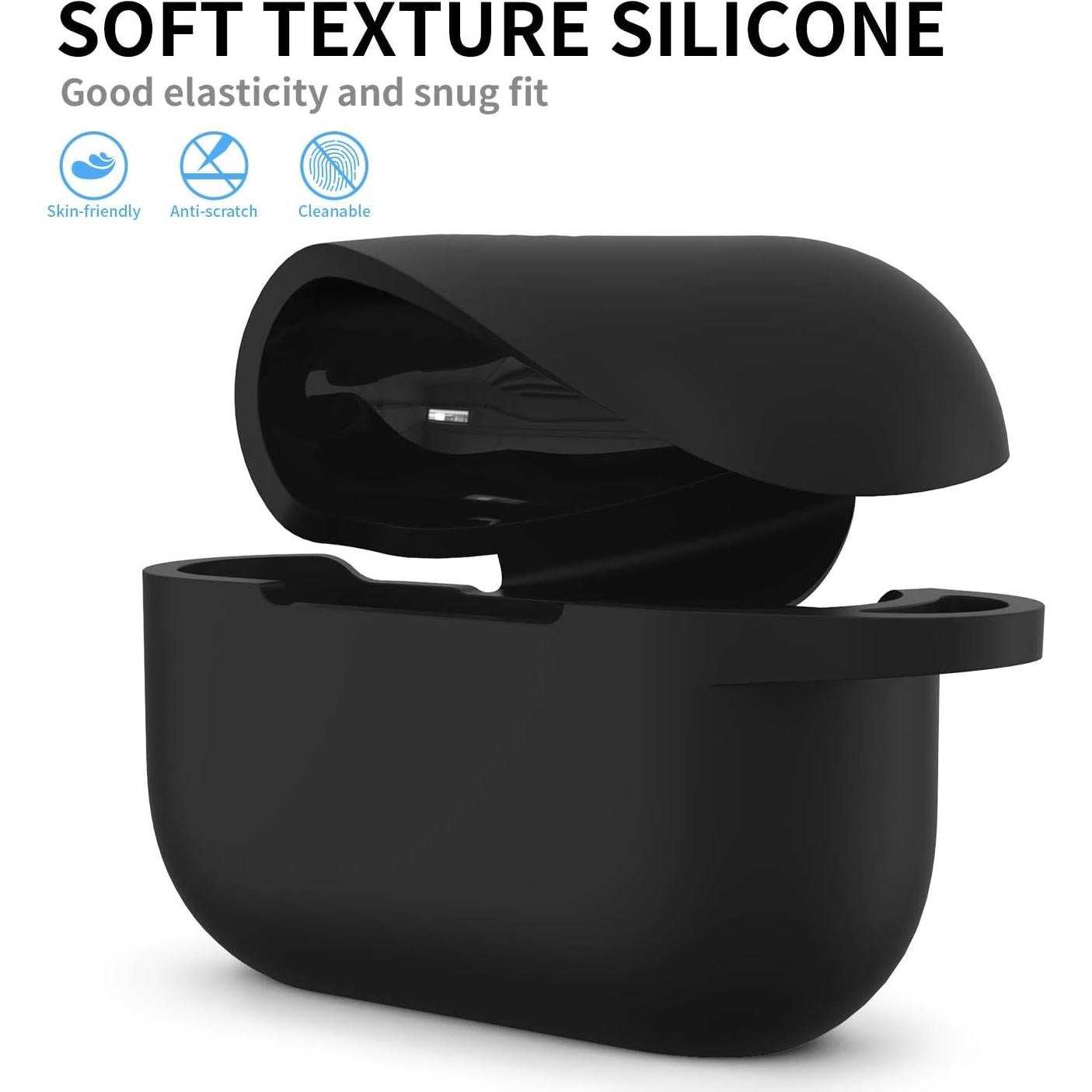 Funda de Silicona Protectora GMUDA para AirPods Pro 1/2 - Negro