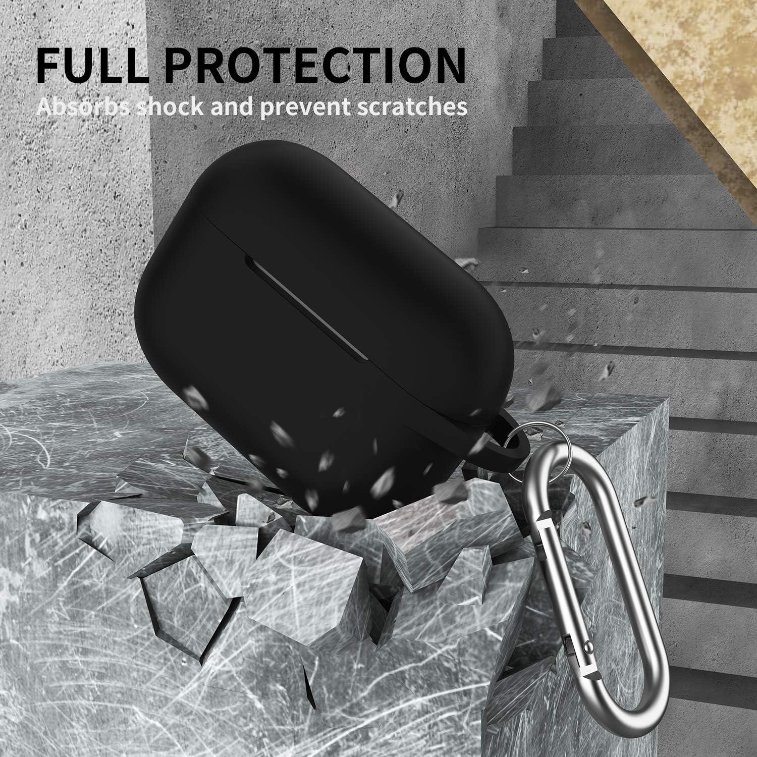 Funda de Silicona Protectora GMUDA para AirPods Pro 1/2 - Negro