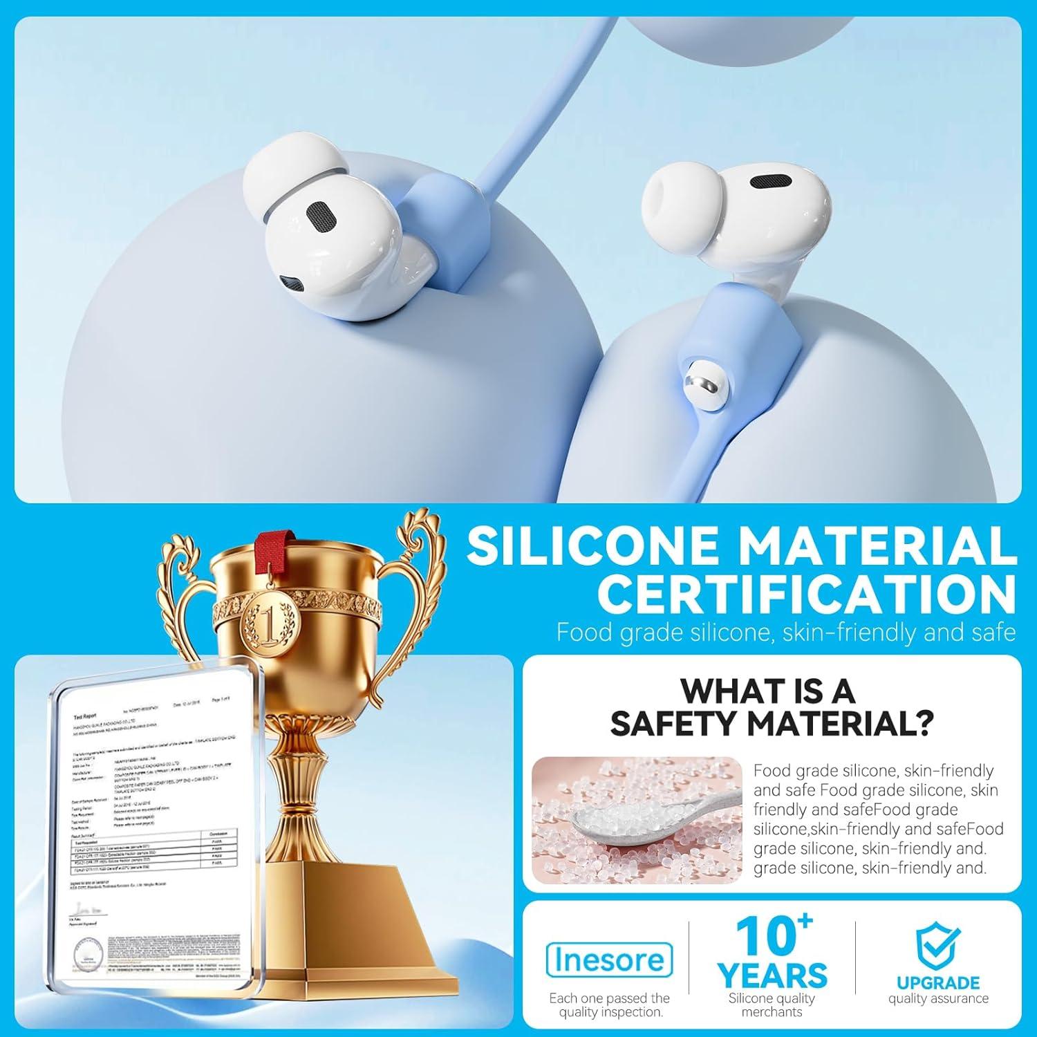 Correa Antipérdida Inesore para AirPods - Azul Cielo