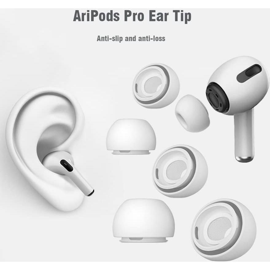 Puntas de Silicona W&Y para AirPods Pro 1ra y 2da Gen - 6 Pares