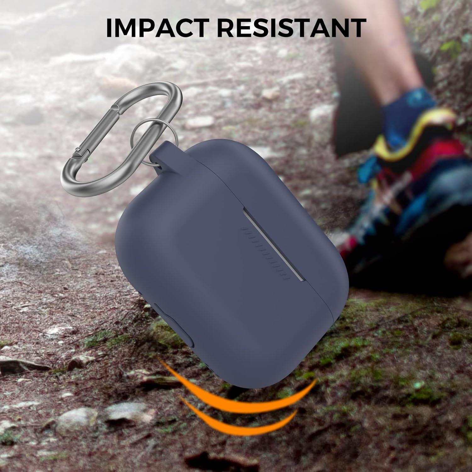 Funda Silicona Premium AhaStyle para AirPods Pro 2 - Azul Medianoche