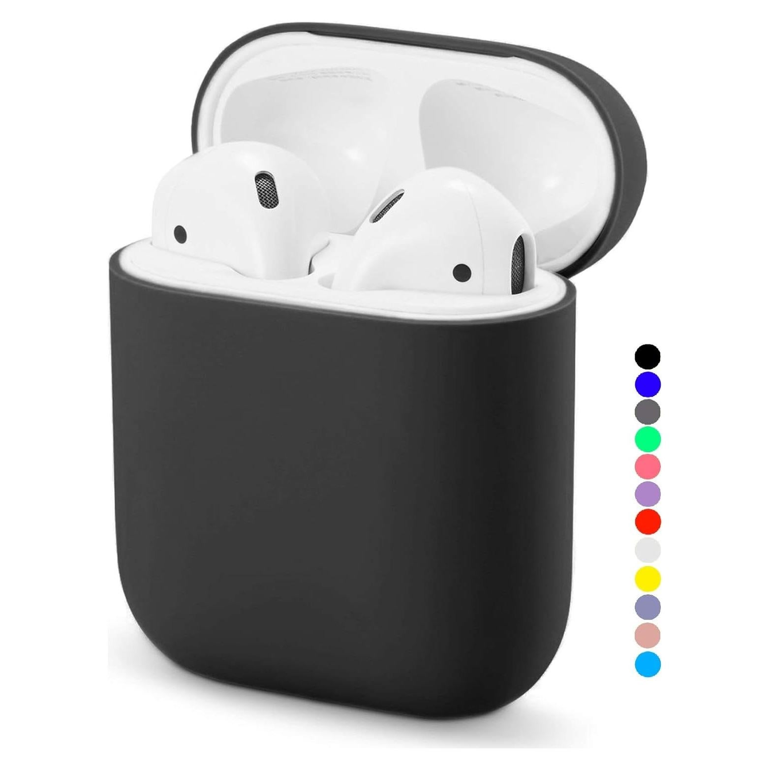 Funda de Silicona para AirPods 1 y 2 MKFODFOD - Negro