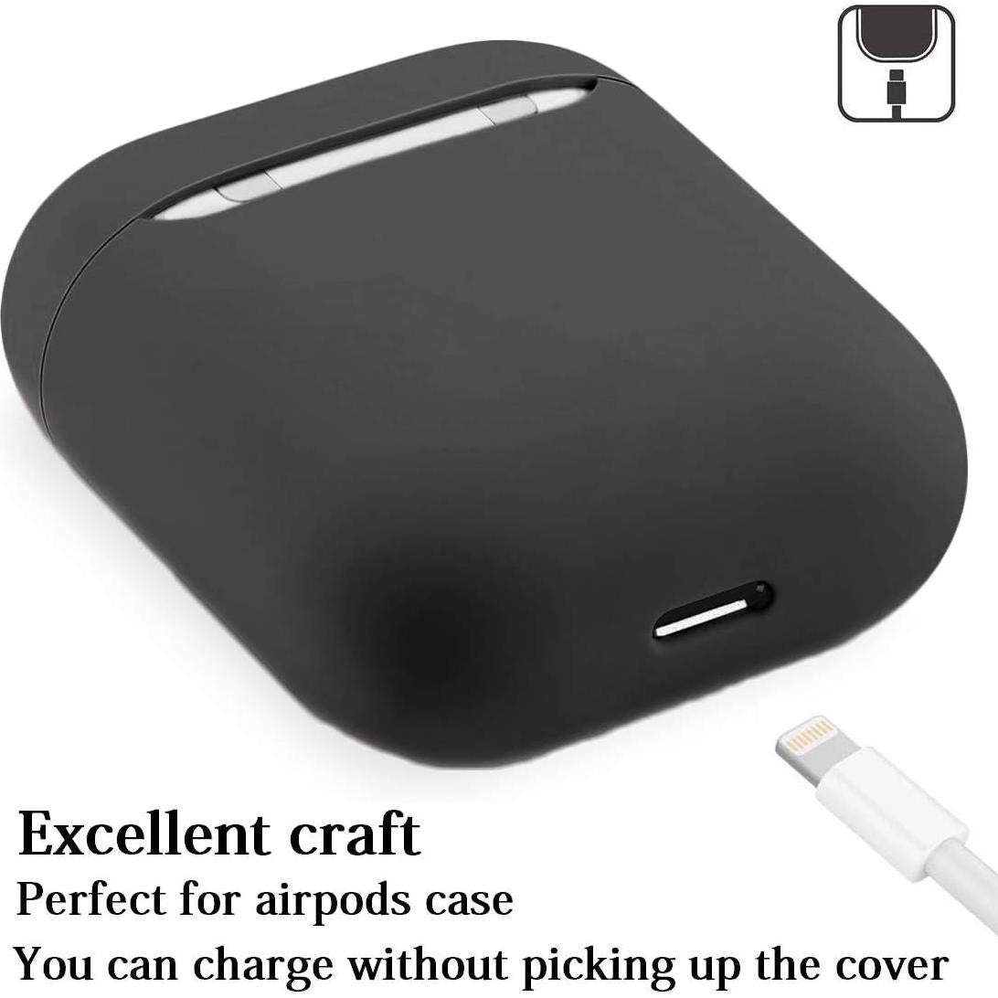 Funda de Silicona para AirPods 1 y 2 MKFODFOD - Negro