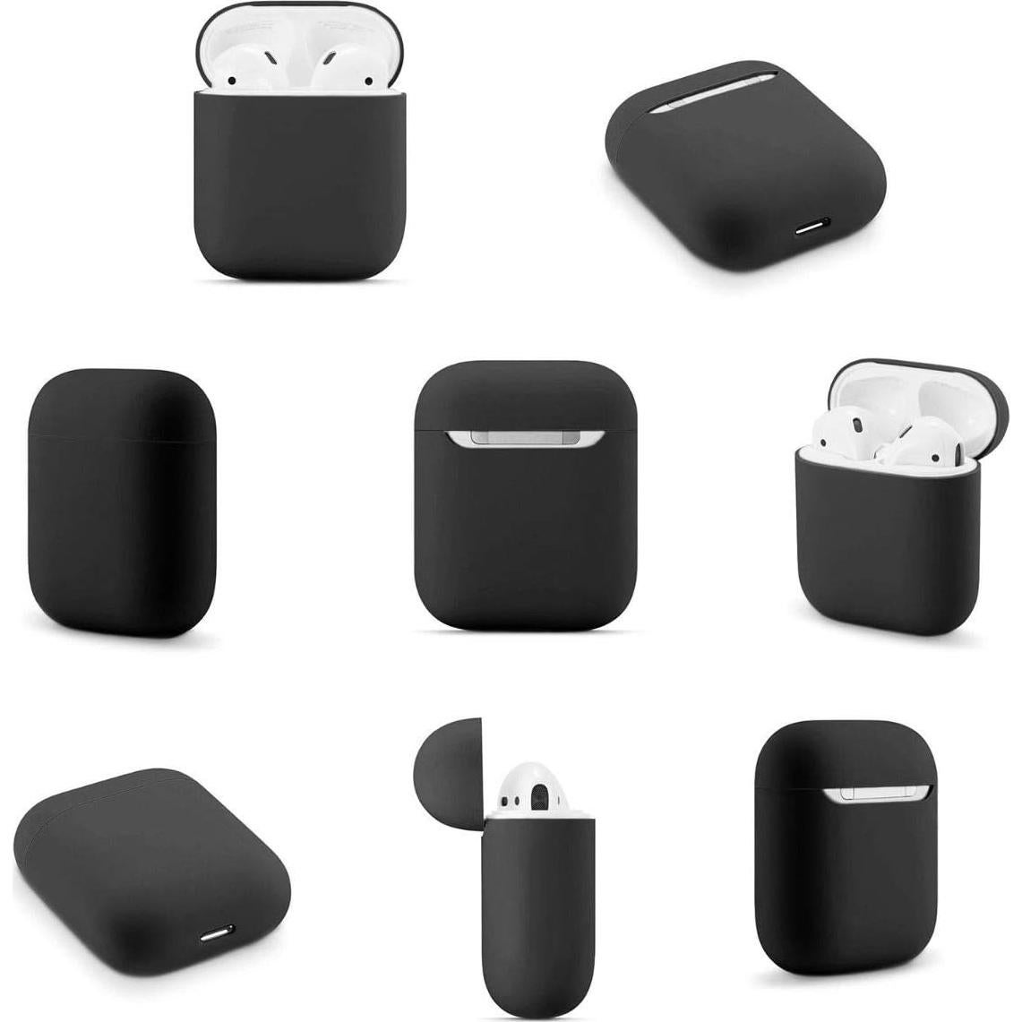 Funda de Silicona para AirPods 1 y 2 MKFODFOD - Negro