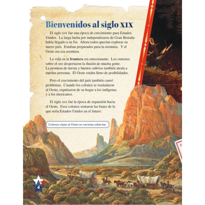 Historia de Colonizacion y conflictos en el Oeste - Libro en espanol para ninos (Edicion espanol / Spanish Edition) (Social Studies: Informational Text)
