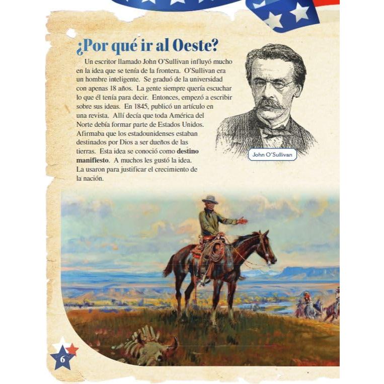 Historia de Colonizacion y conflictos en el Oeste - Libro en espanol para ninos (Edicion espanol / Spanish Edition) (Social Studies: Informational Text)