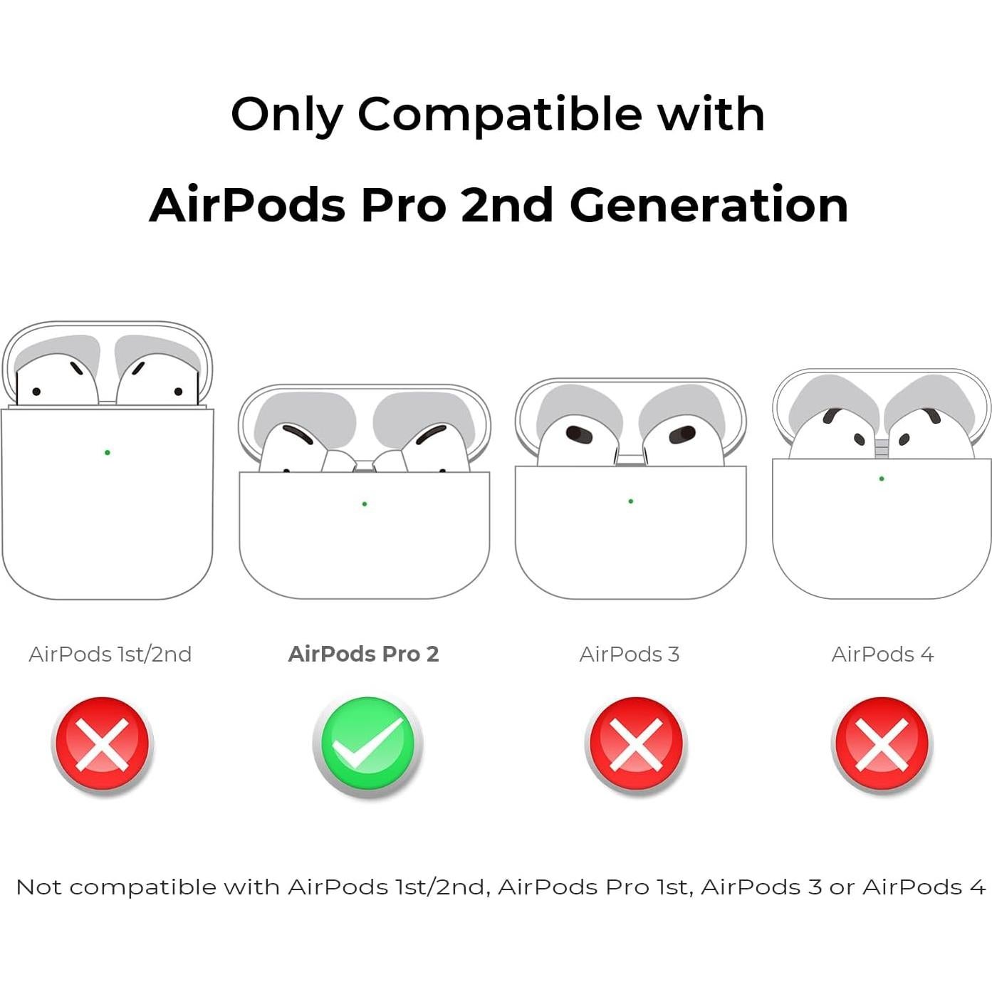 Funda Silicona Verde Floral para AirPods Pro 2da Gen 2022