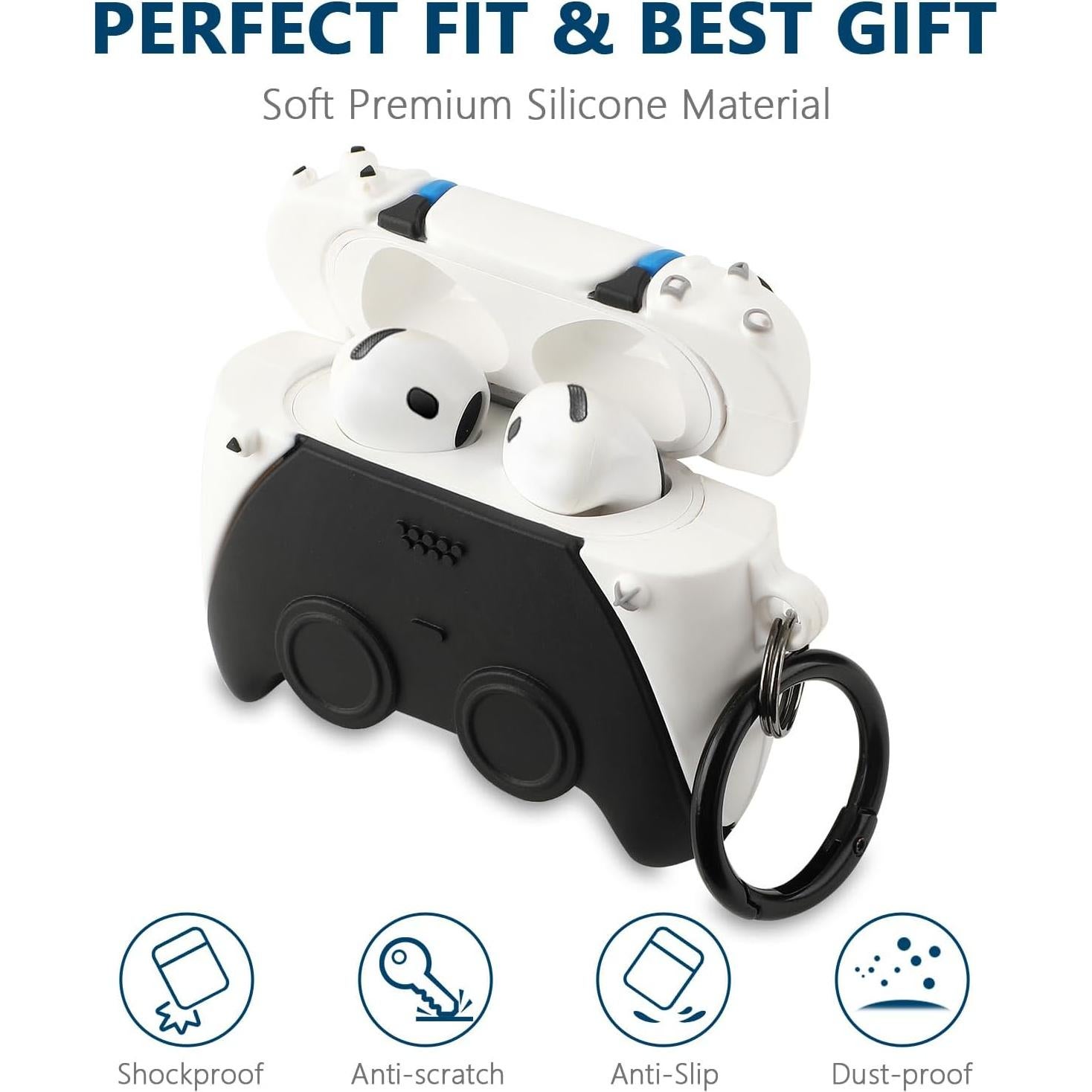 Funda protectora Gedicht para AirPods 4ta gen 2024 - 3 Pack