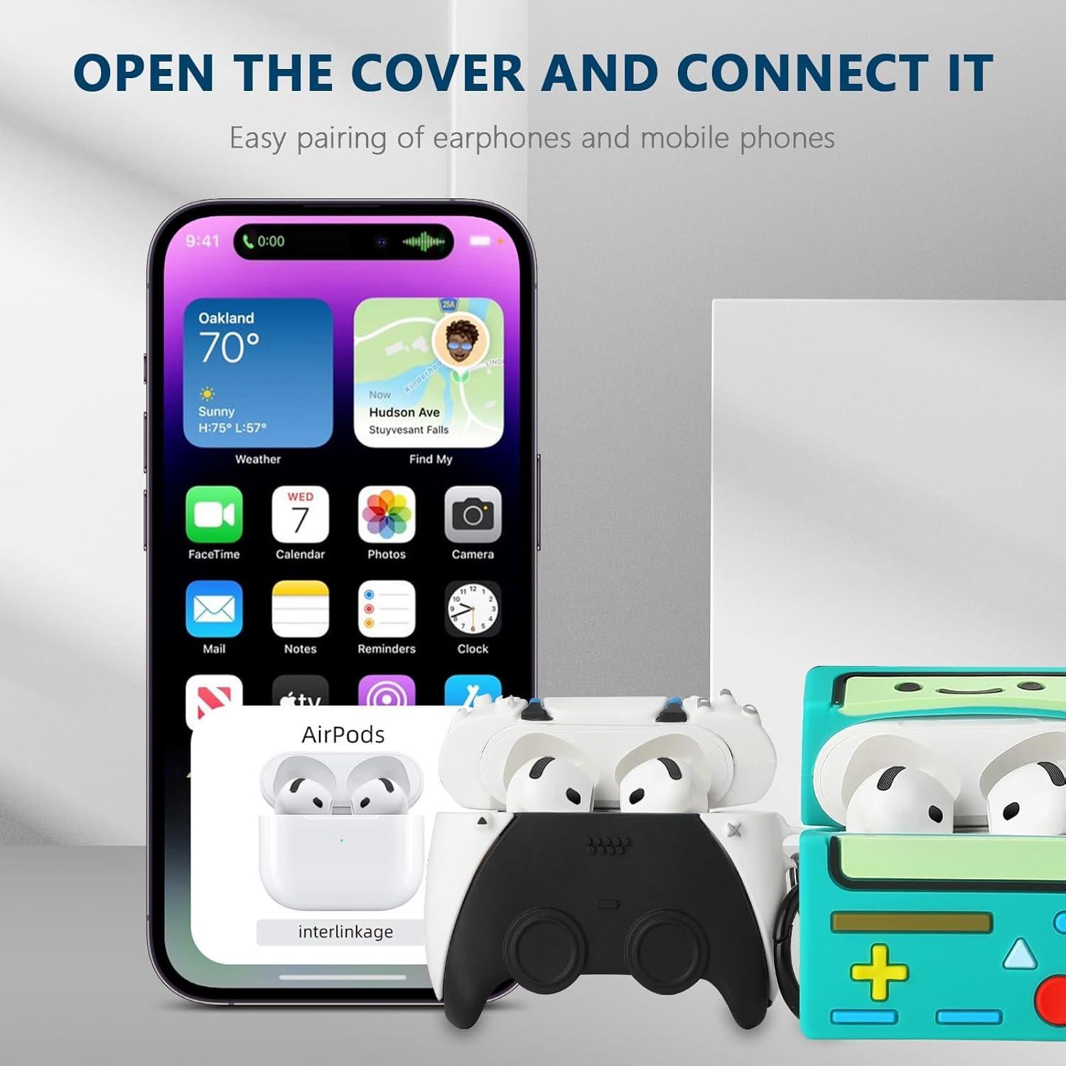 Funda protectora Gedicht para AirPods 4ta gen 2024 - 3 Pack