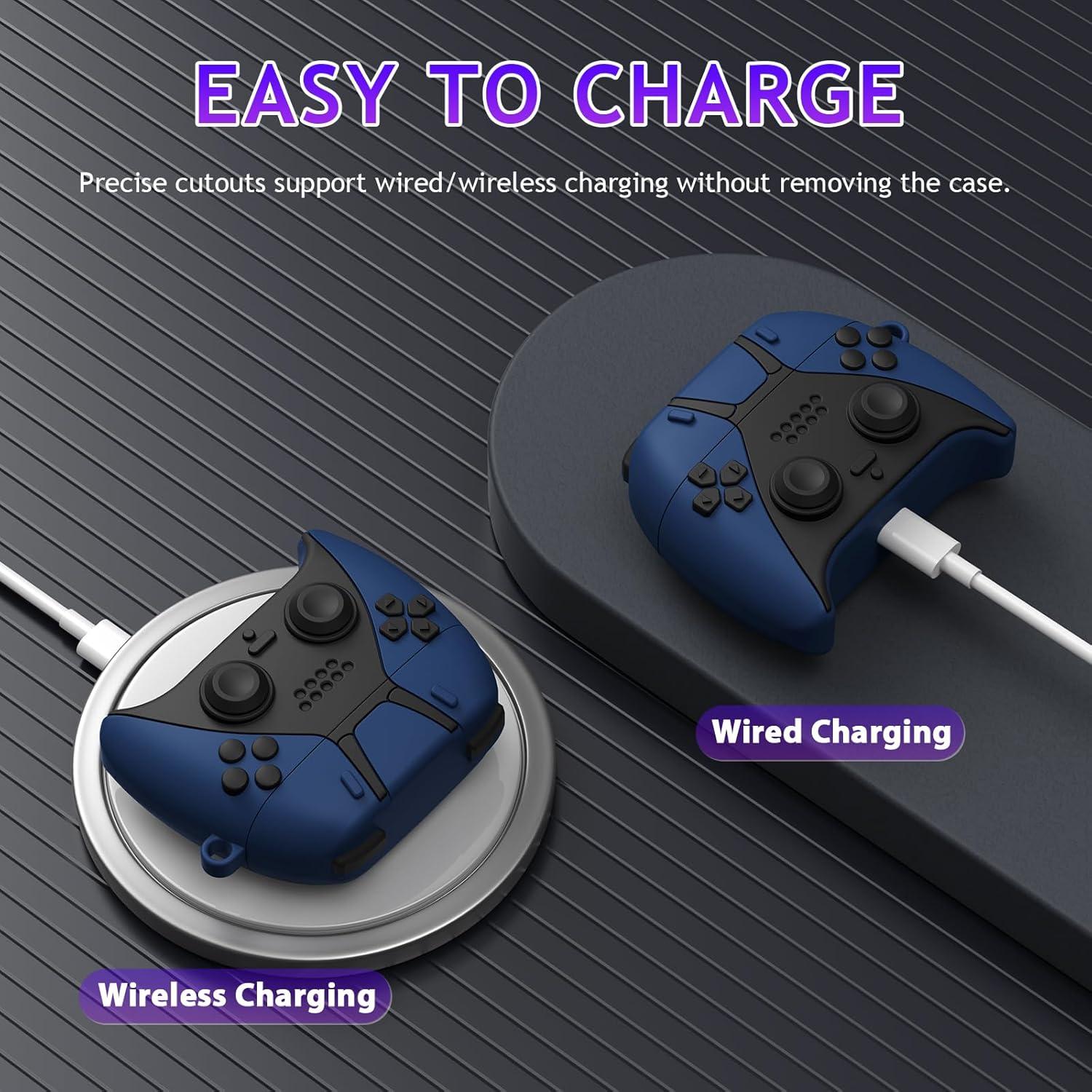 Funda Silicona KOREDA para AirPods Pro 2/1 - Azul Oscuro