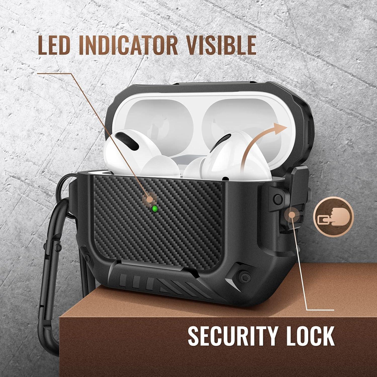 Funda protectora MOBOSI para AirPods Pro 2ª/1ª gen negra