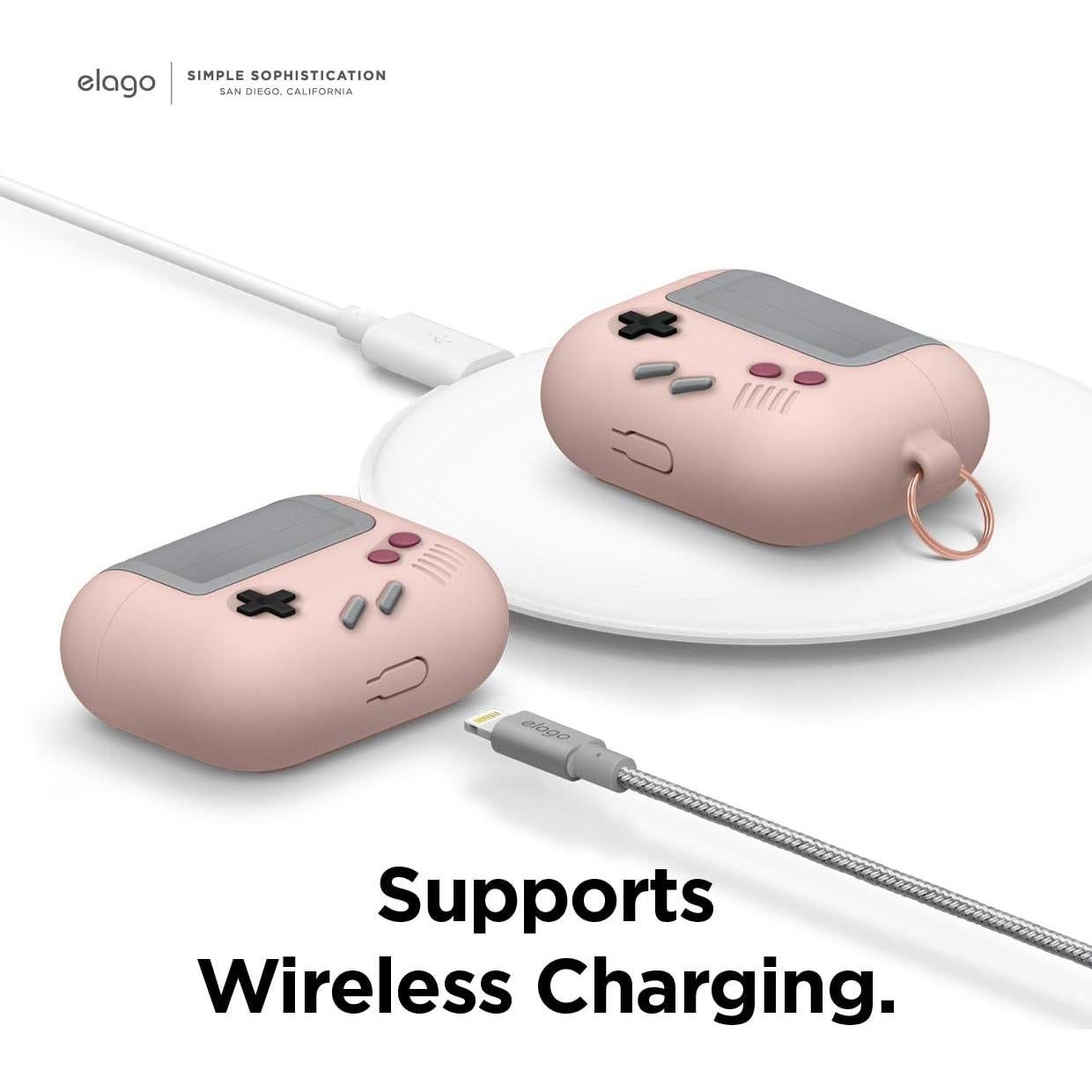 Estuche de Silicona elago AW5 para AirPods Pro - Rosa Arena