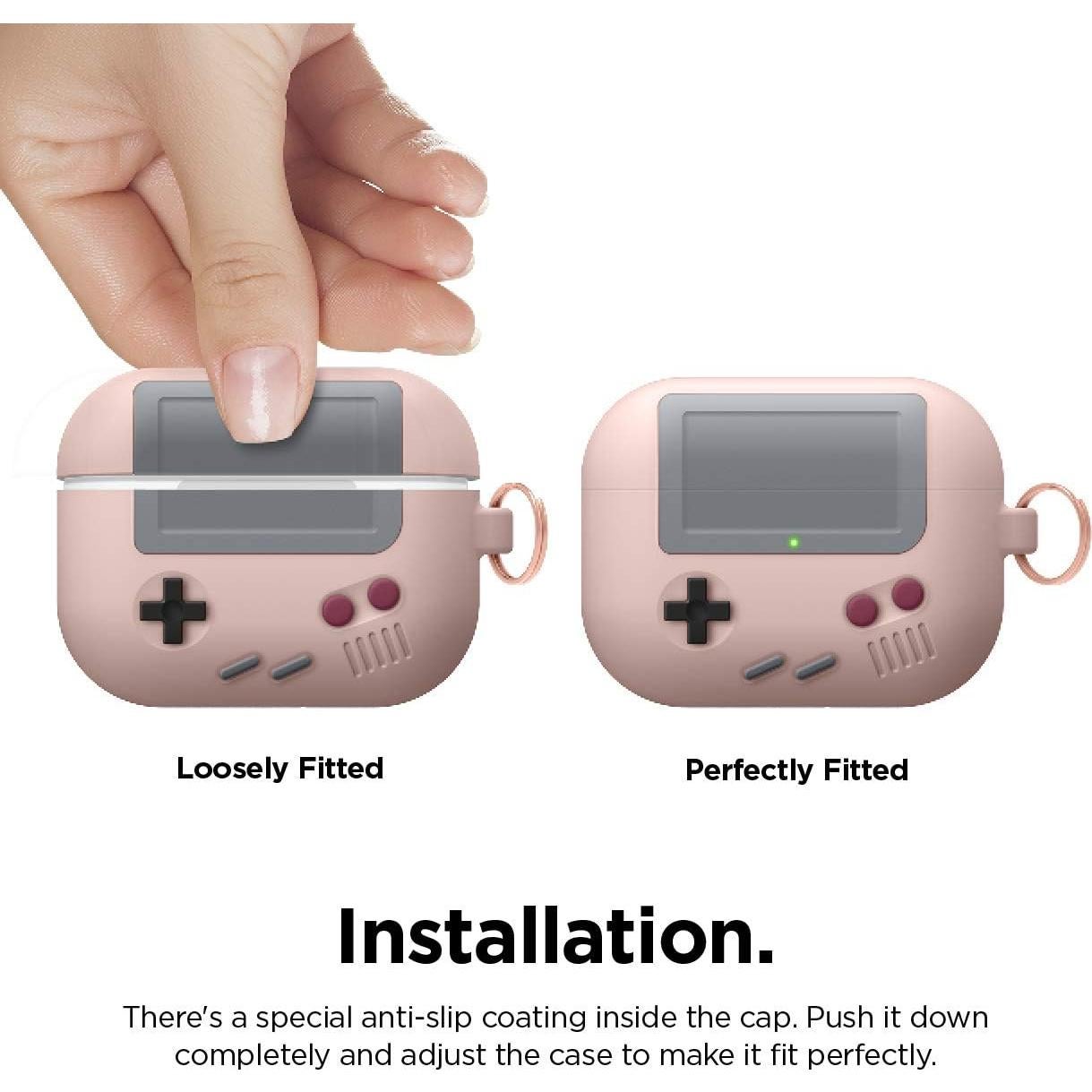 Estuche de Silicona elago AW5 para AirPods Pro - Rosa Arena