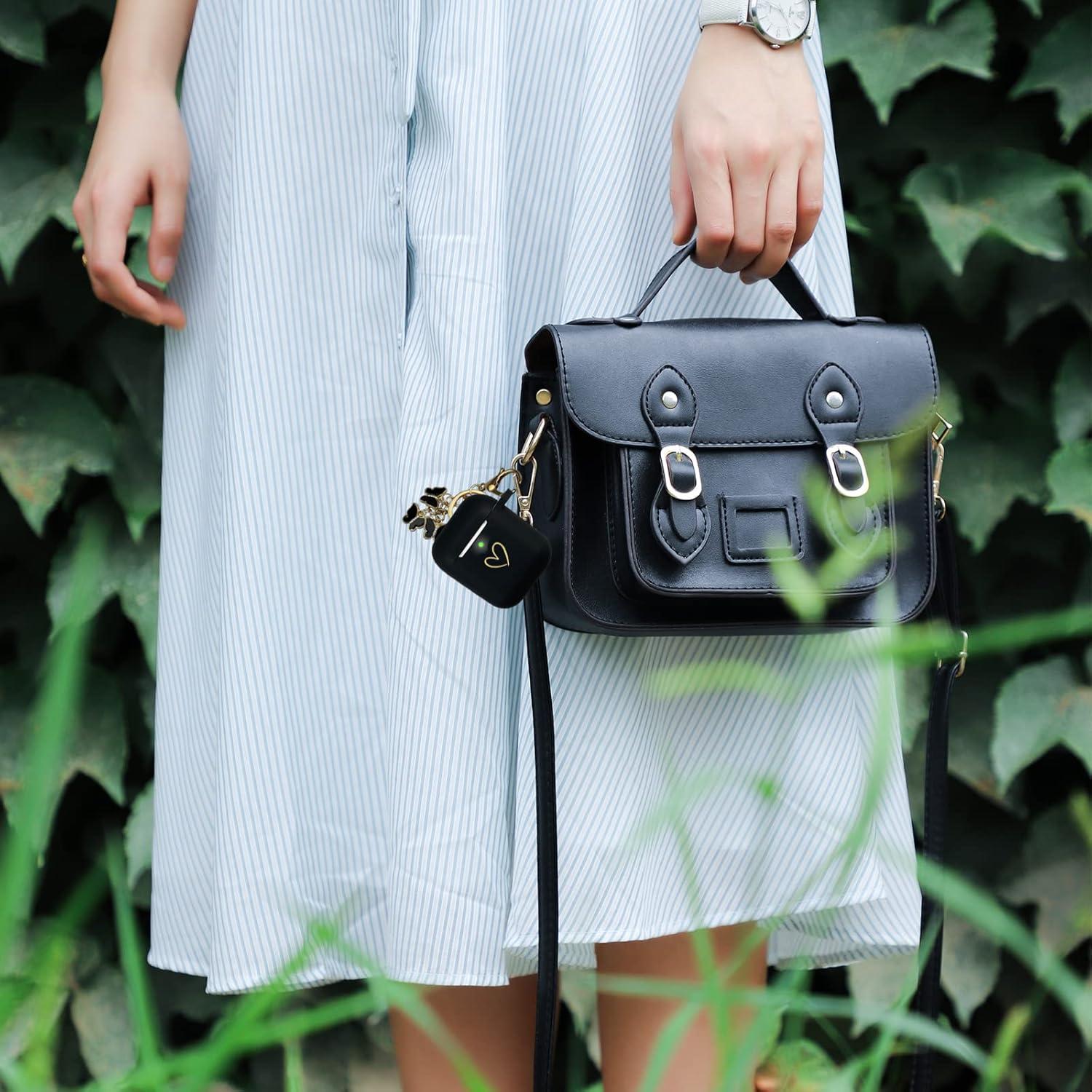 Funda de Silicona para AirPods 1 y 2 AIIEKZ con Llavero