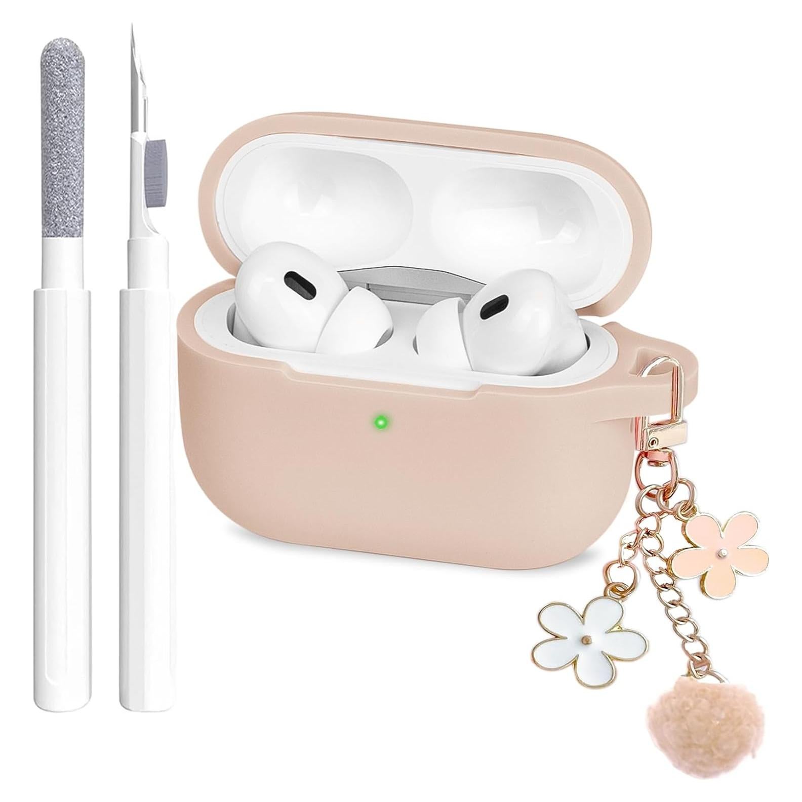 Funda Silicona Airpods Pro 1ra/2da Gen Wonjury con Llavero