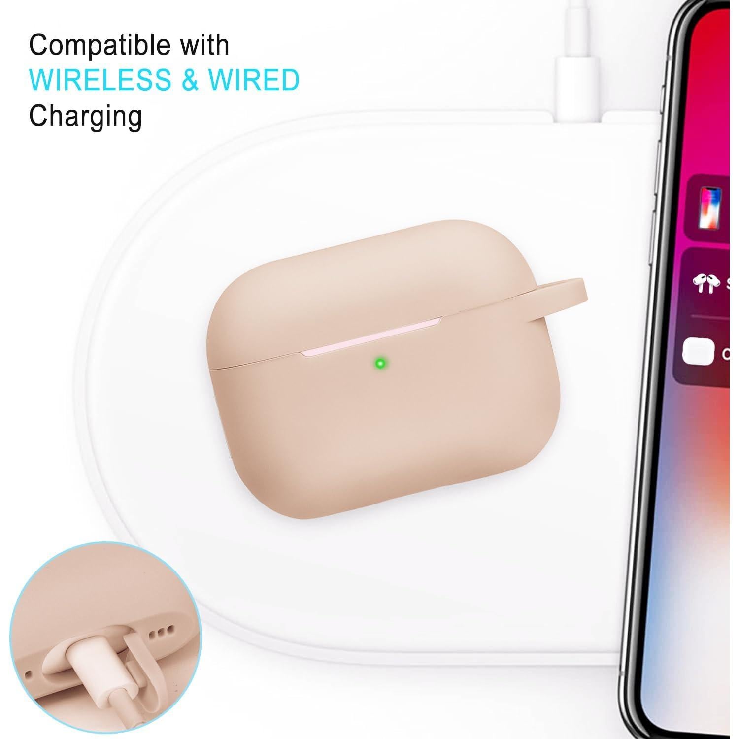 Funda Silicona Airpods Pro 1ra/2da Gen Wonjury con Llavero
