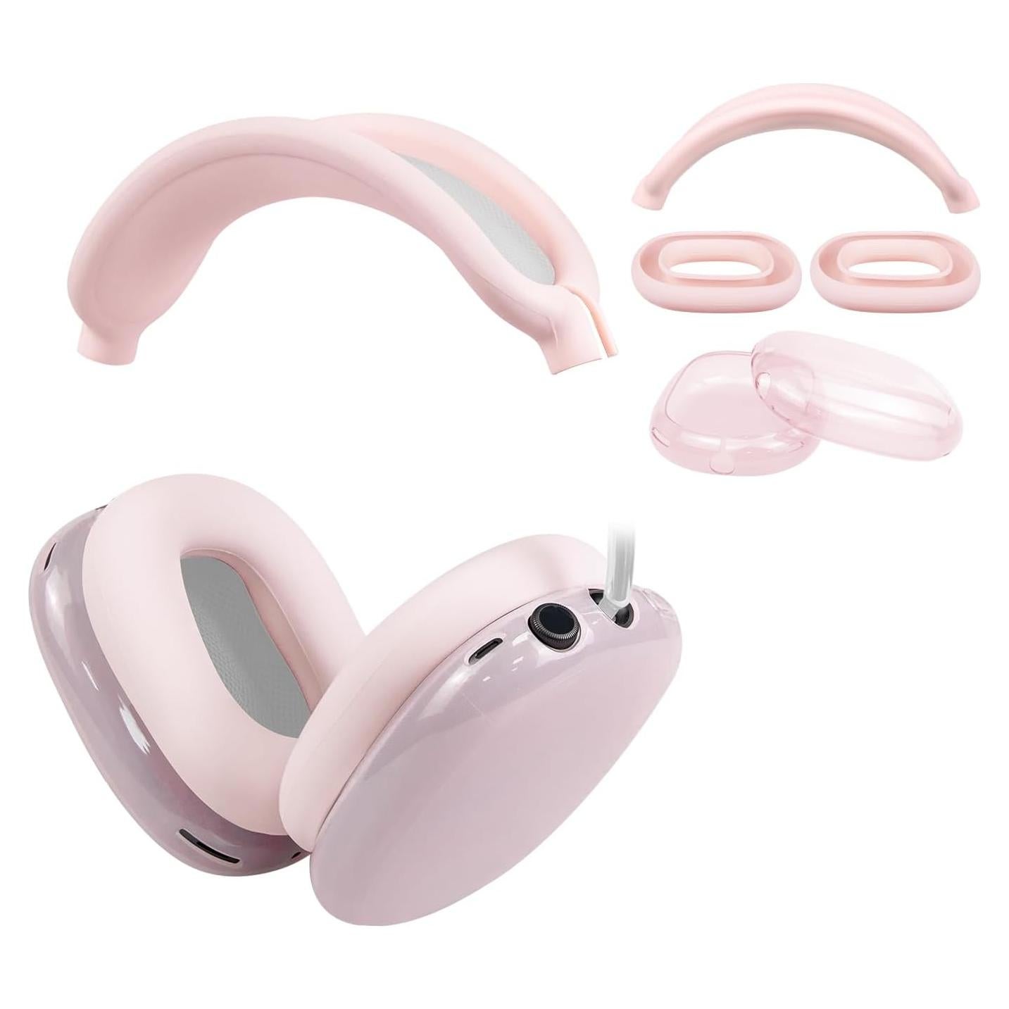 Kit de Protección SOULWIT para AirPods Max - Funda TPU y Almohadillas Silicona