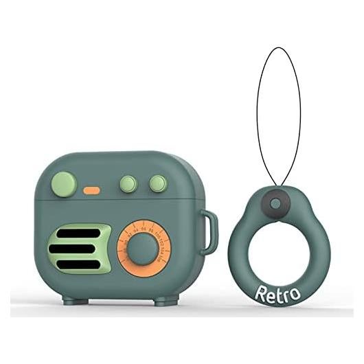 Funda protectora AirPods 3 Moydolo diseño retro verde