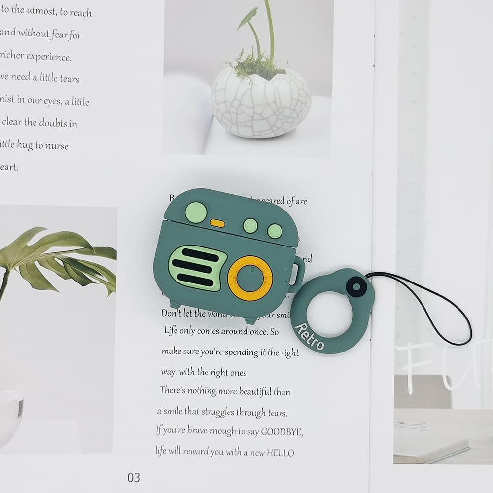 Funda protectora AirPods 3 Moydolo diseño retro verde