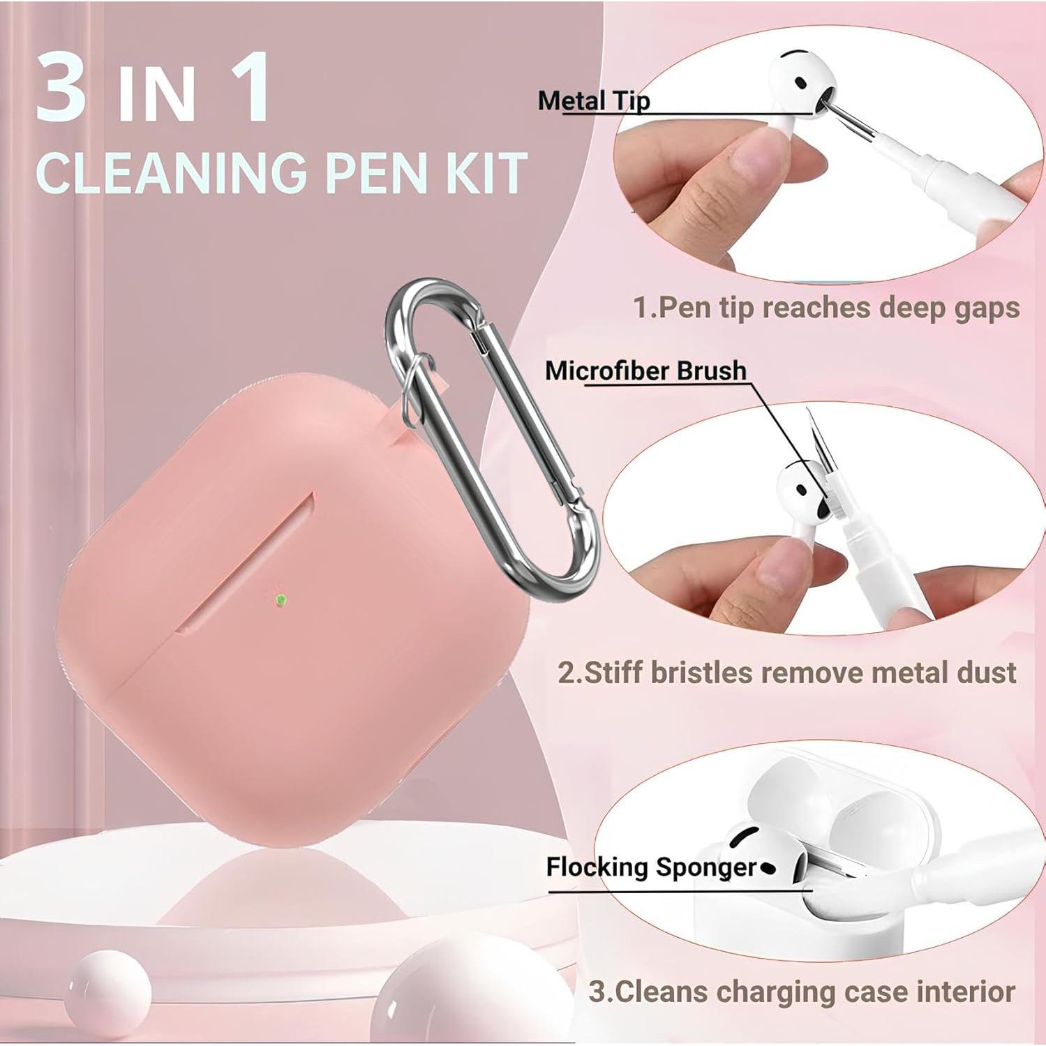 Funda Protectora Silicona AirPods 4ta Generación Blanca