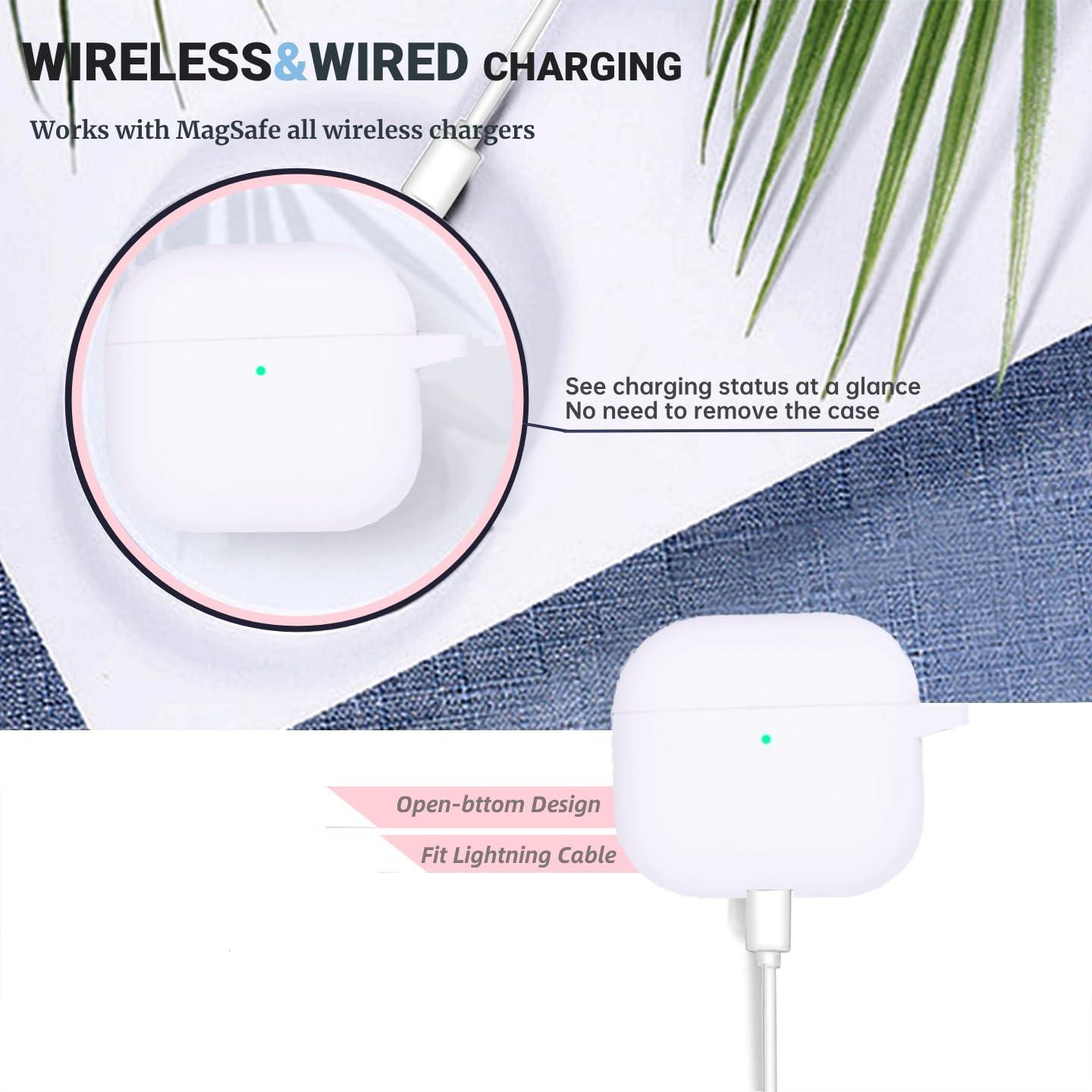 Funda Protectora Silicona AirPods 4ta Generación Blanca