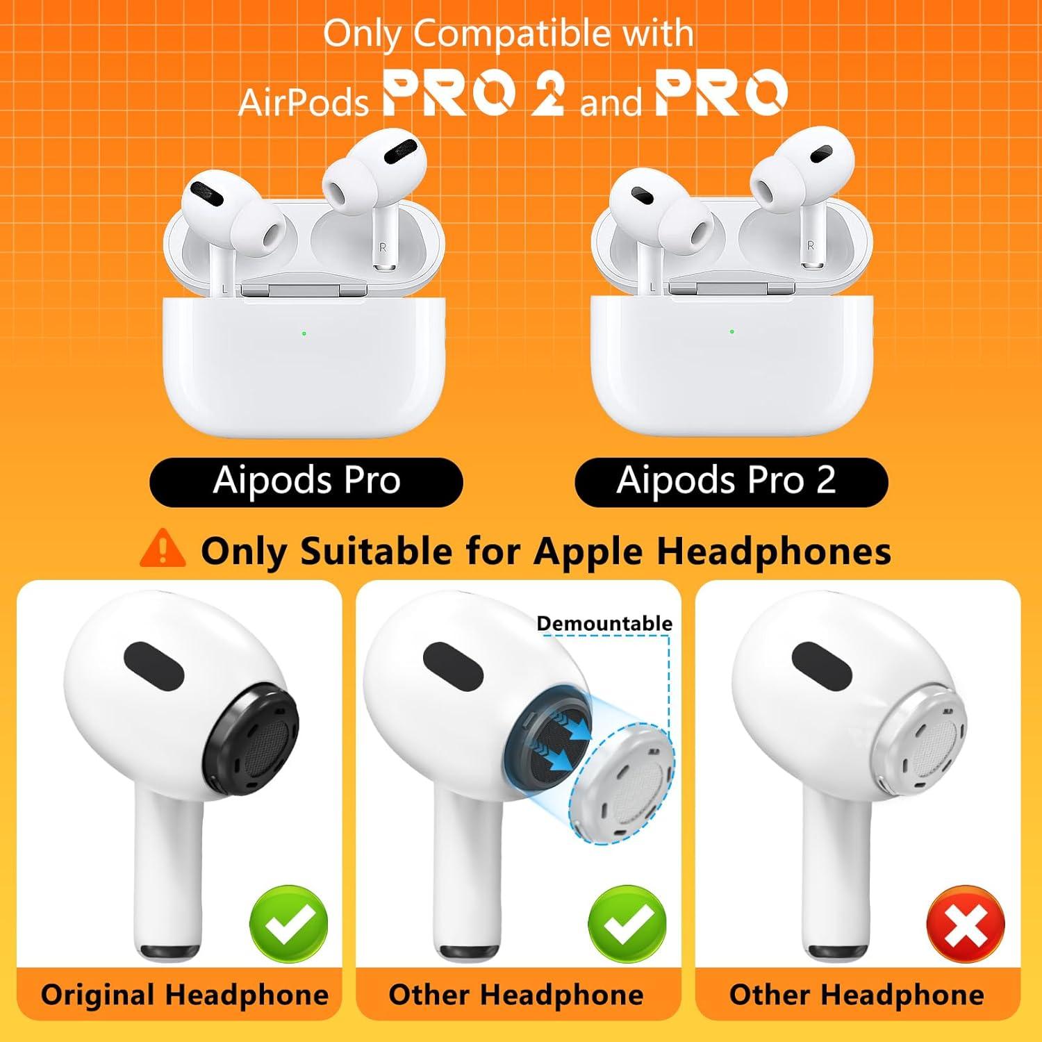 Consejos de Reemplazo para AirPods Pro Inesore - Tamaño M 4 Pares